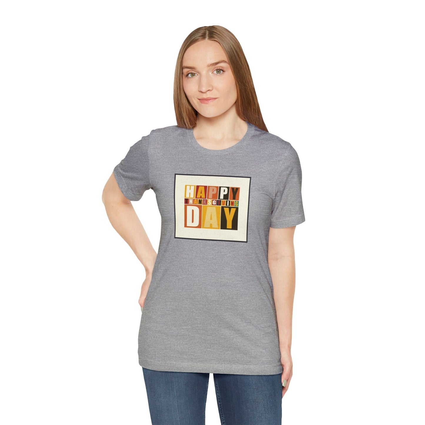 Happy Thanksgiving: "Happy Thanksgiving Day" Artsy Design T-Shirt