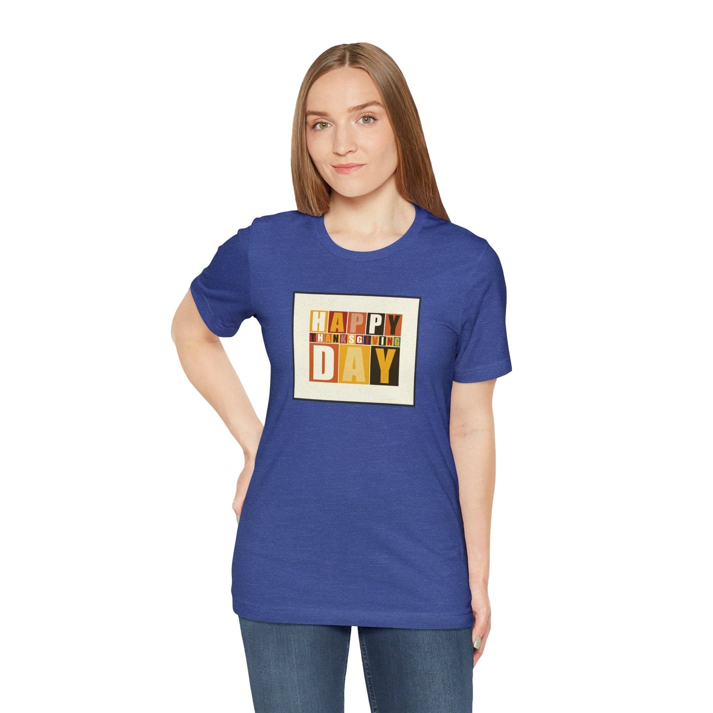Happy Thanksgiving: "Happy Thanksgiving Day" Artsy Design T-Shirt