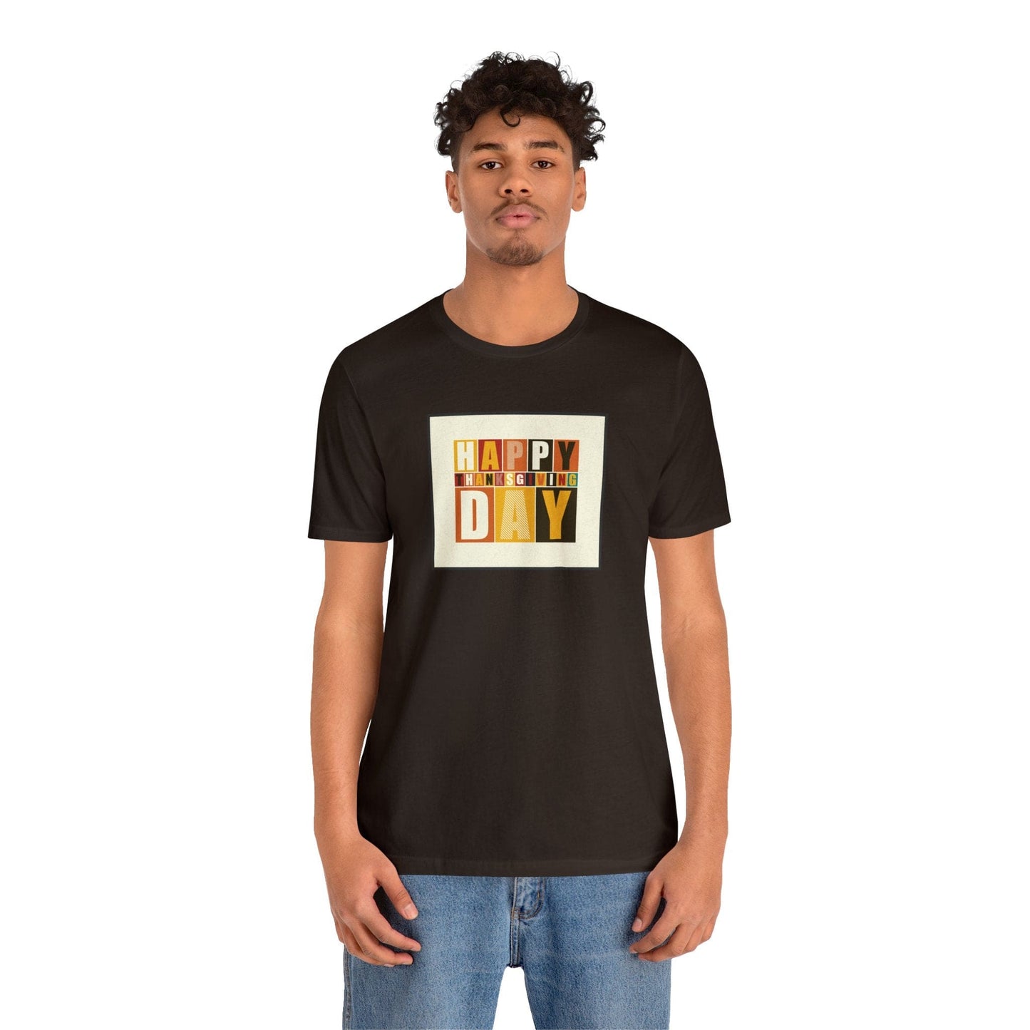 Happy Thanksgiving: "Happy Thanksgiving Day" Artsy Design T-Shirt