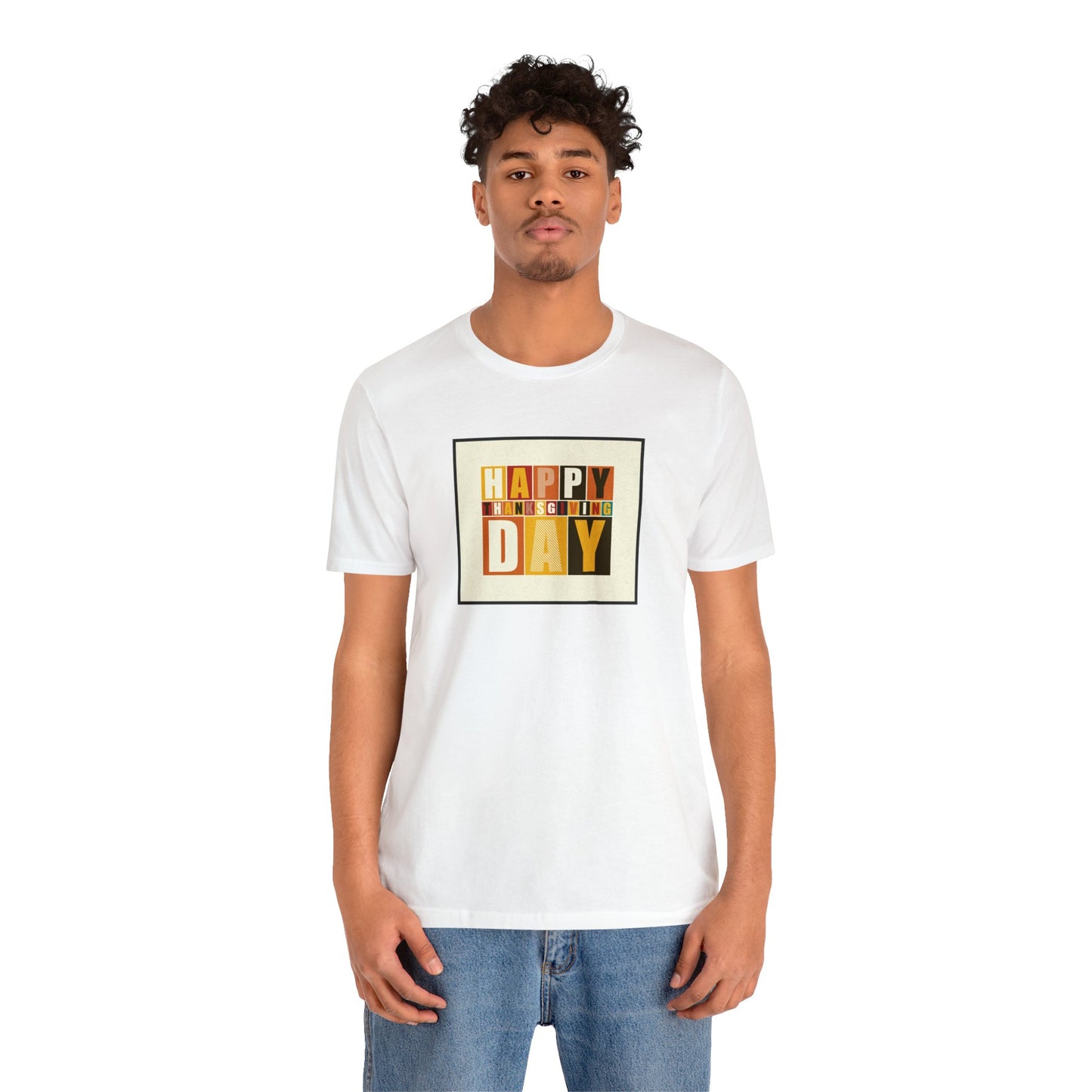 Happy Thanksgiving: "Happy Thanksgiving Day" Artsy Design T-Shirt