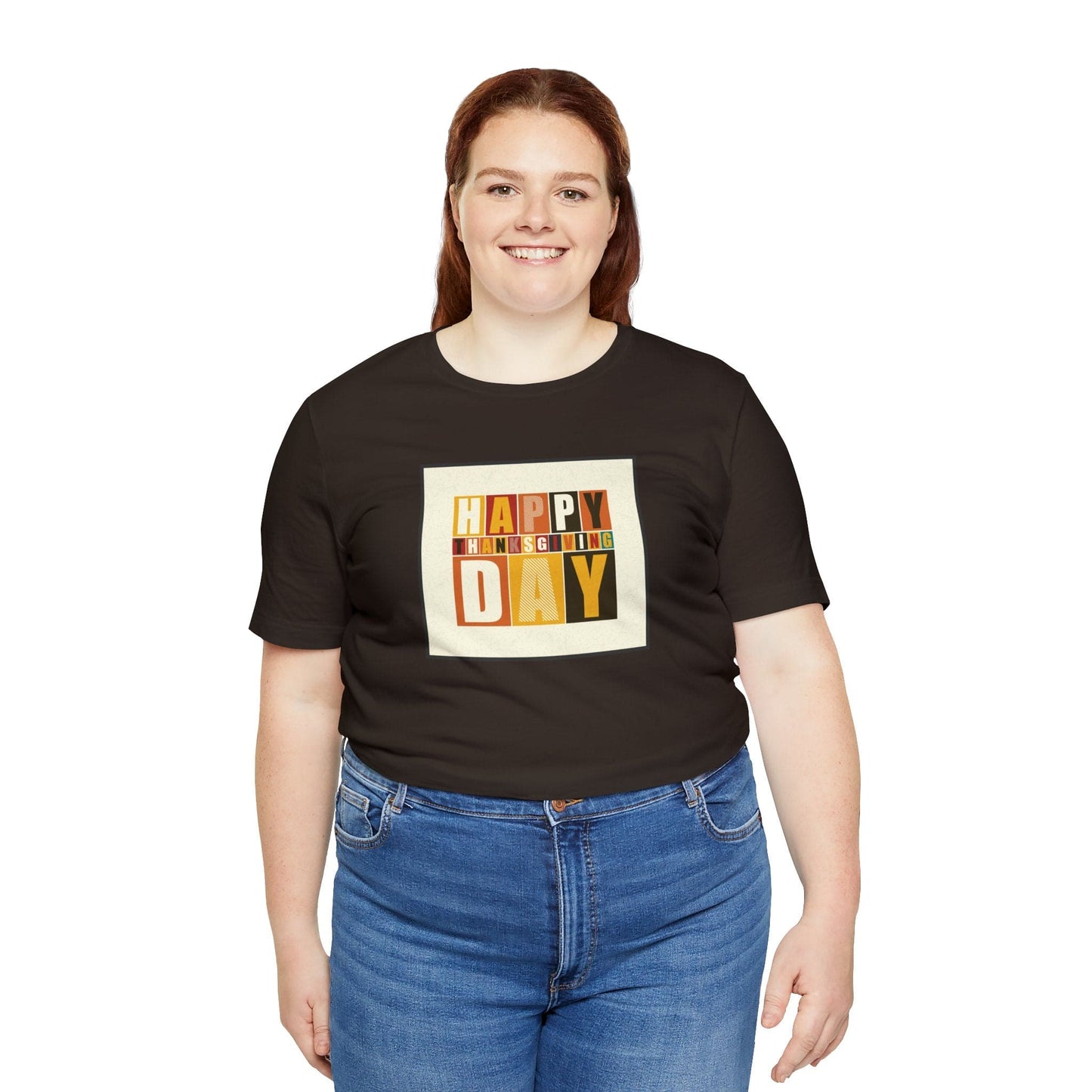 Happy Thanksgiving: "Happy Thanksgiving Day" Artsy Design T-Shirt