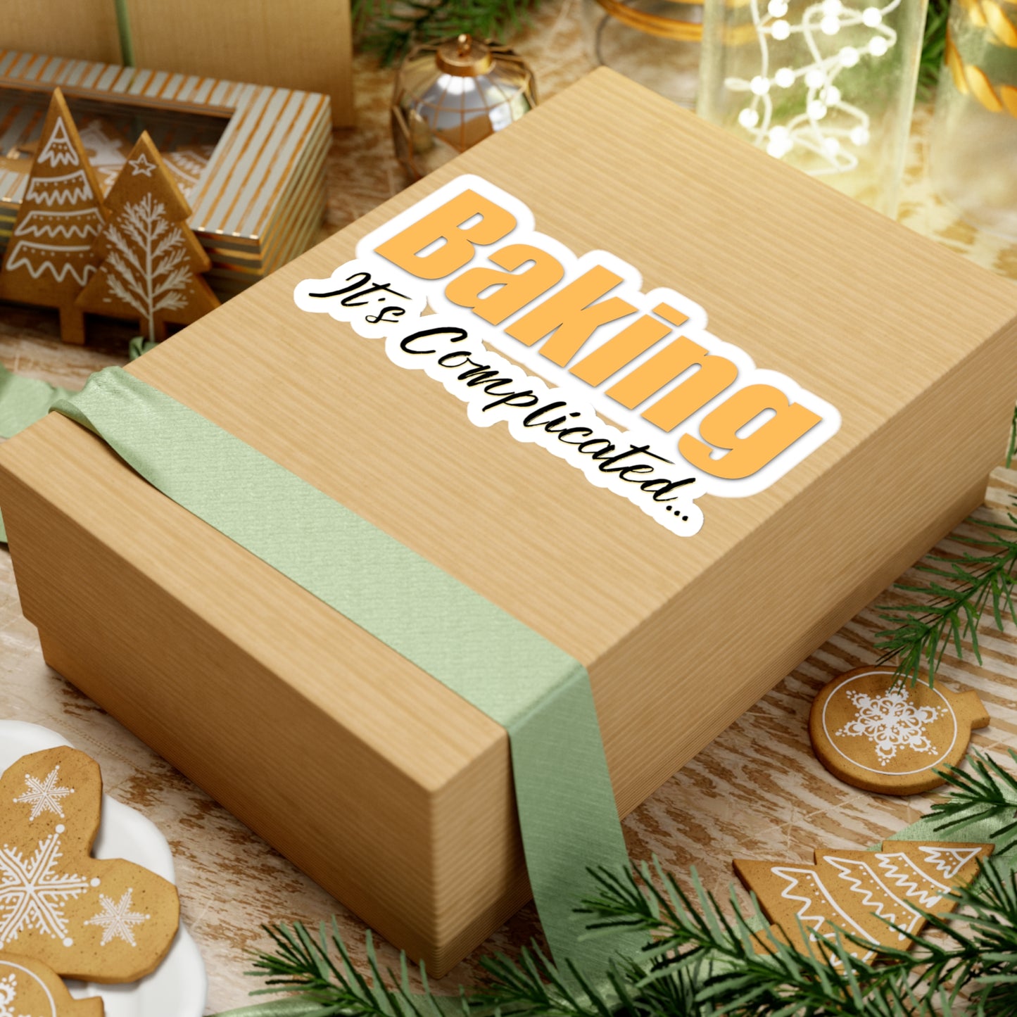 “Baking: It's Complicated...” Kiss-Cut Stickers