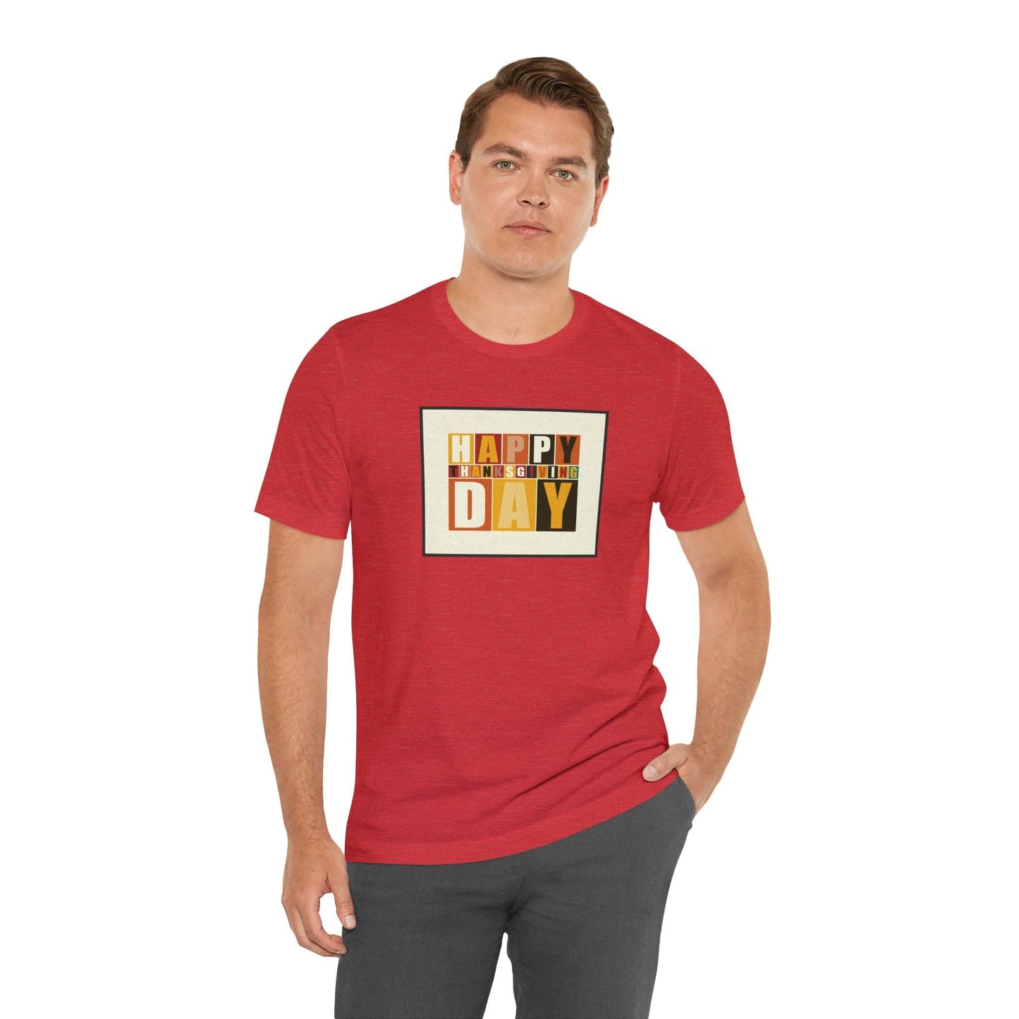 Happy Thanksgiving: "Happy Thanksgiving Day" Artsy Design T-Shirt