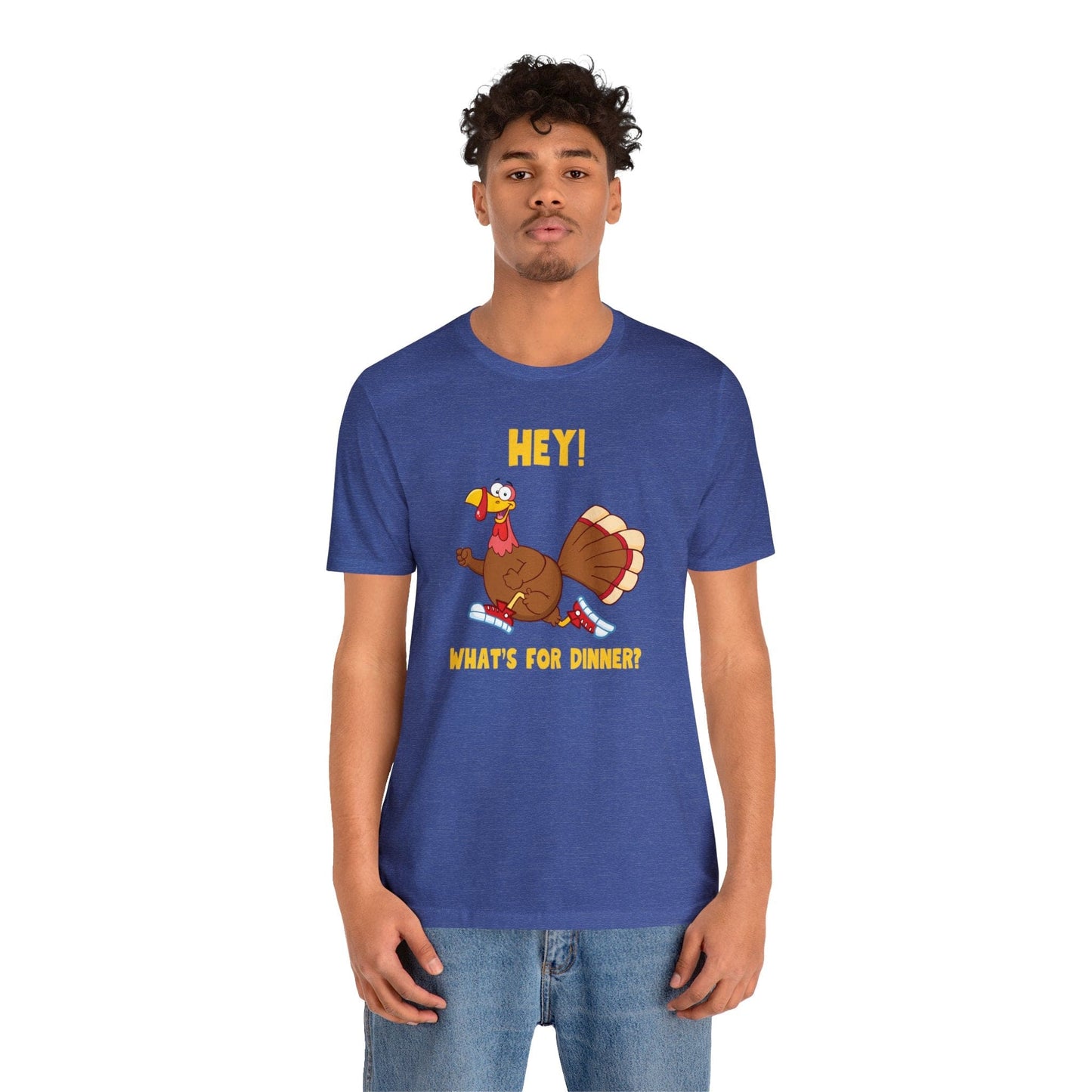 Jerky Turkey: “Hey! What's for Dinner?” Thanksgiving Novelty T-Shirt