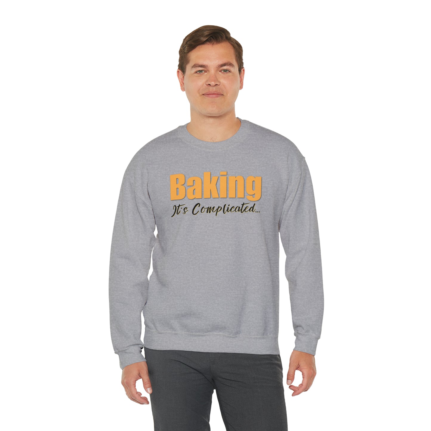 “Baking: It's Complicated...” Gildan 18000 Unisex Heavy Blend™ Crewneck Sweatshirt