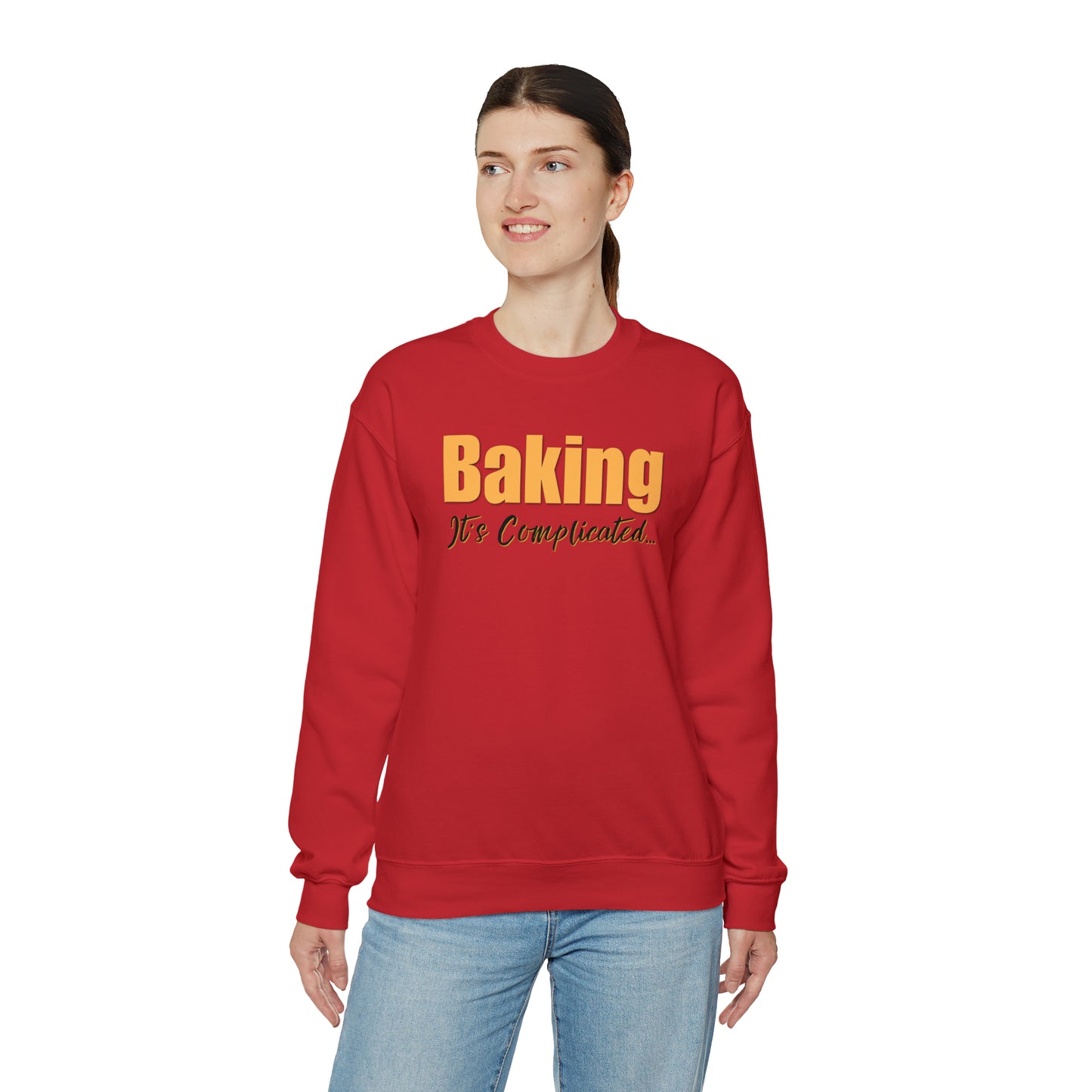 “Baking: It's Complicated...” Gildan 18000 Unisex Heavy Blend™ Crewneck Sweatshirt