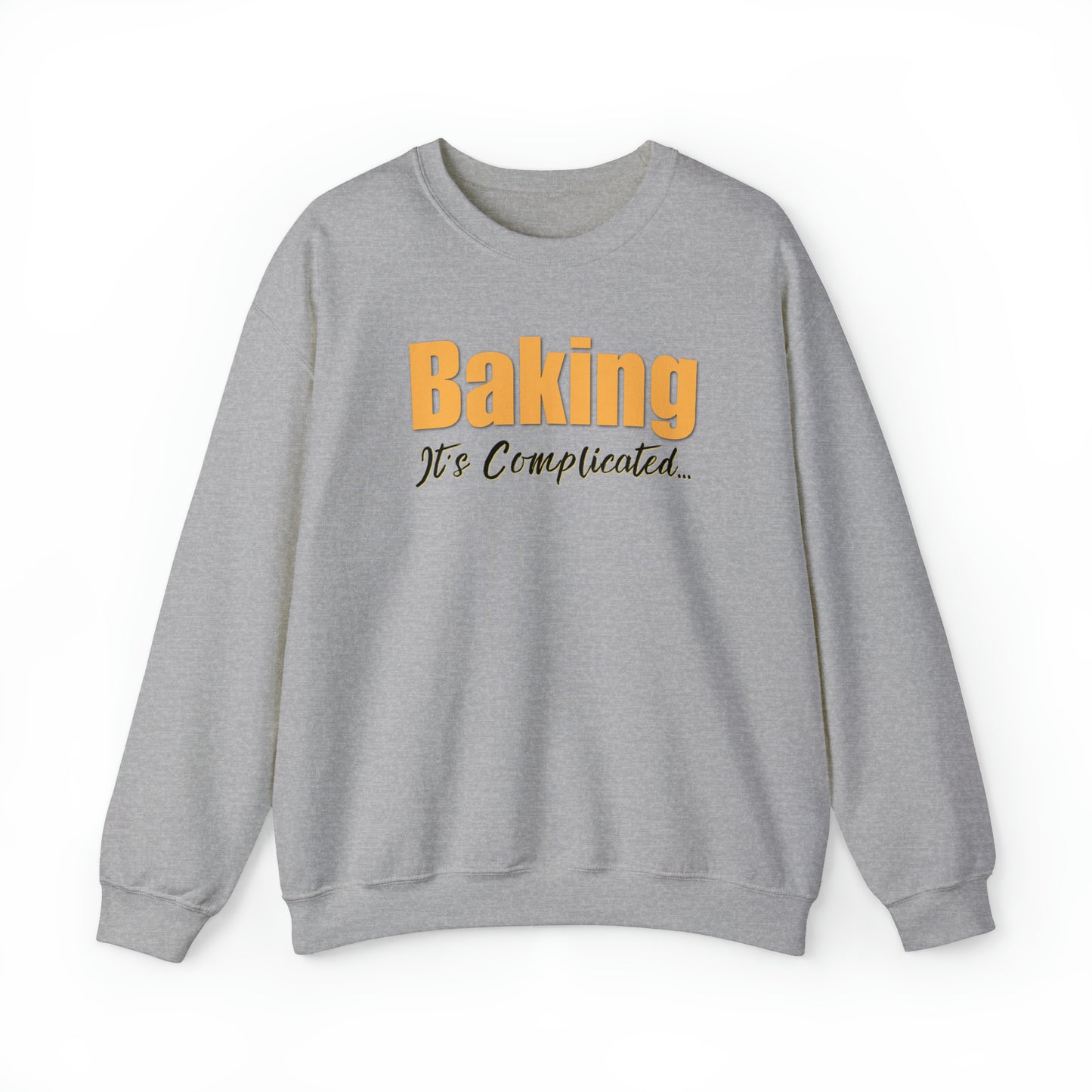 “Baking: It's Complicated...” Gildan 18000 Unisex Heavy Blend™ Crewneck Sweatshirt