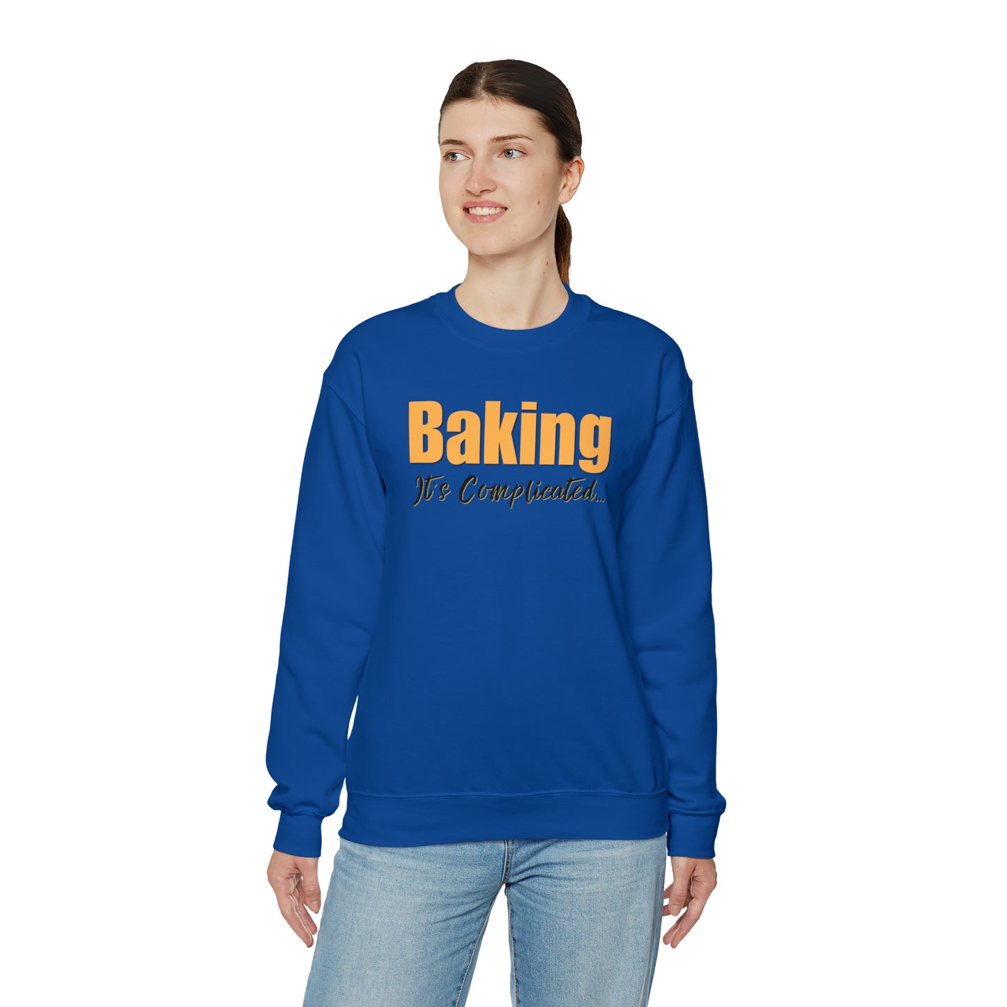 “Baking: It's Complicated...” Gildan 18000 Unisex Heavy Blend™ Crewneck Sweatshirt