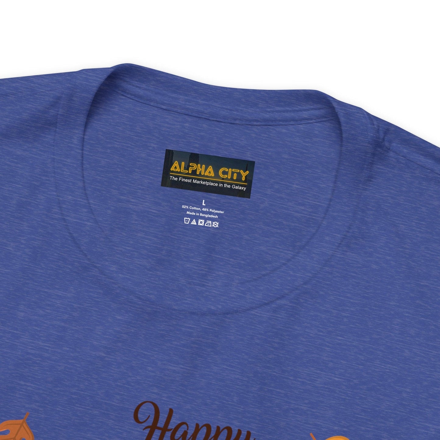 Happy Thanksgiving: “Happy Thanksgiving” w/Cheerful Turkey Design T-Shirt