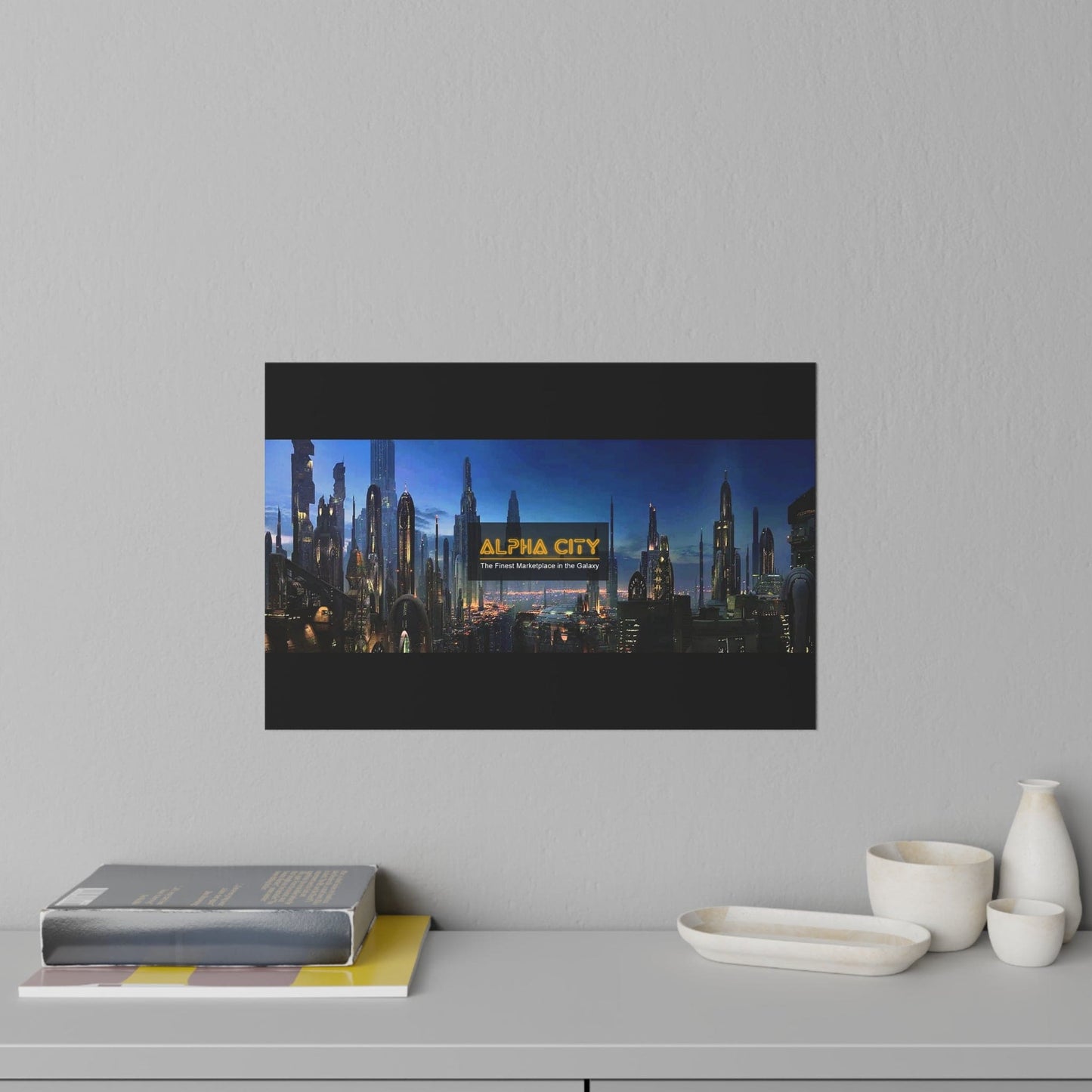 Alpha City Marketplace Wall Decal - 18" x 12"