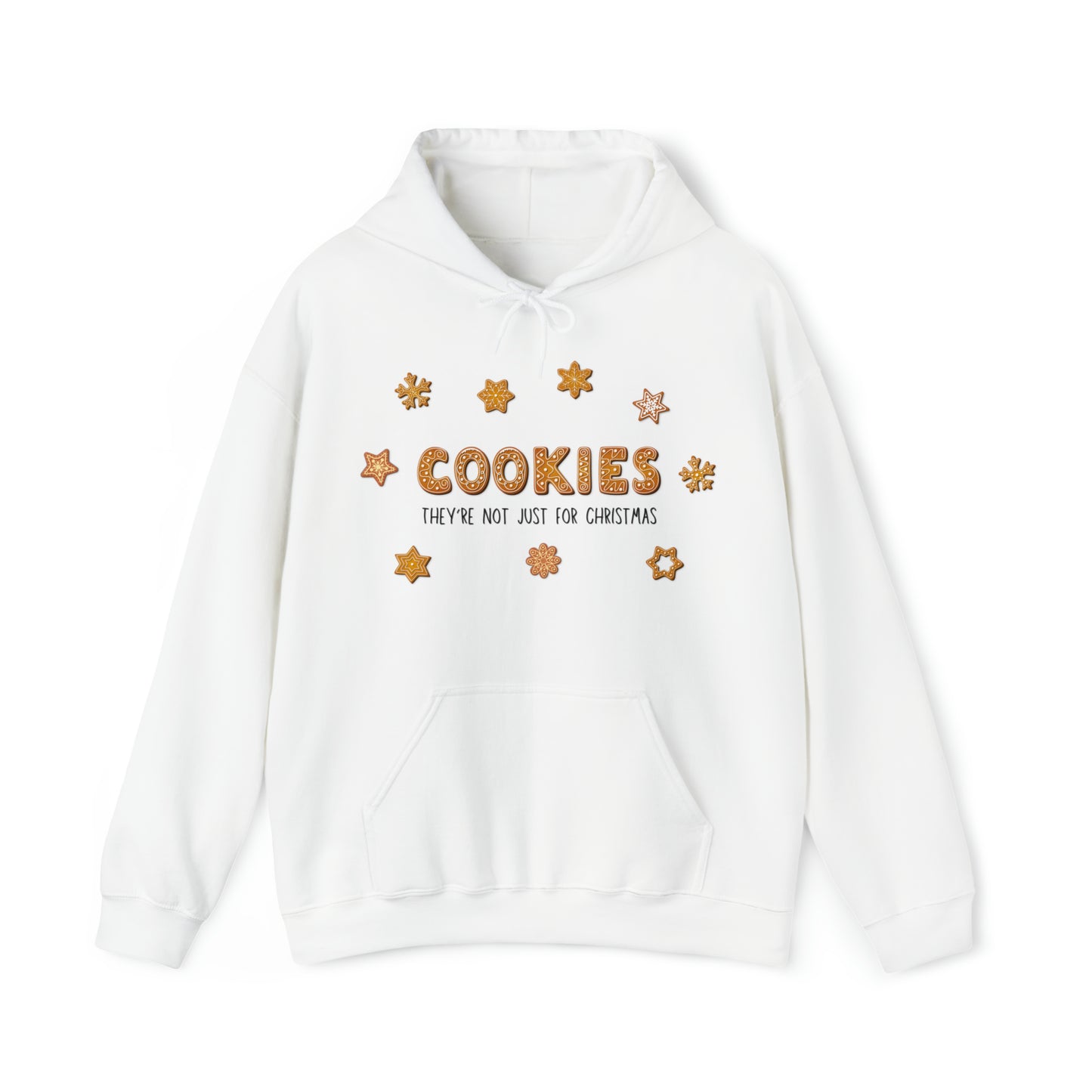 “Cookies: They're Not Just for Christmas” Gildan 18500 Unisex Heavy Blend™ Hooded Sweatshirt