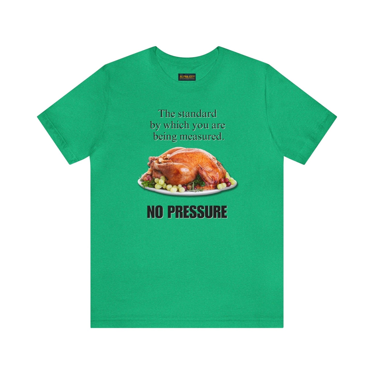 Snarky Thanksgiving: "The standard by which you are being measured. No Pressure" T-Shirt