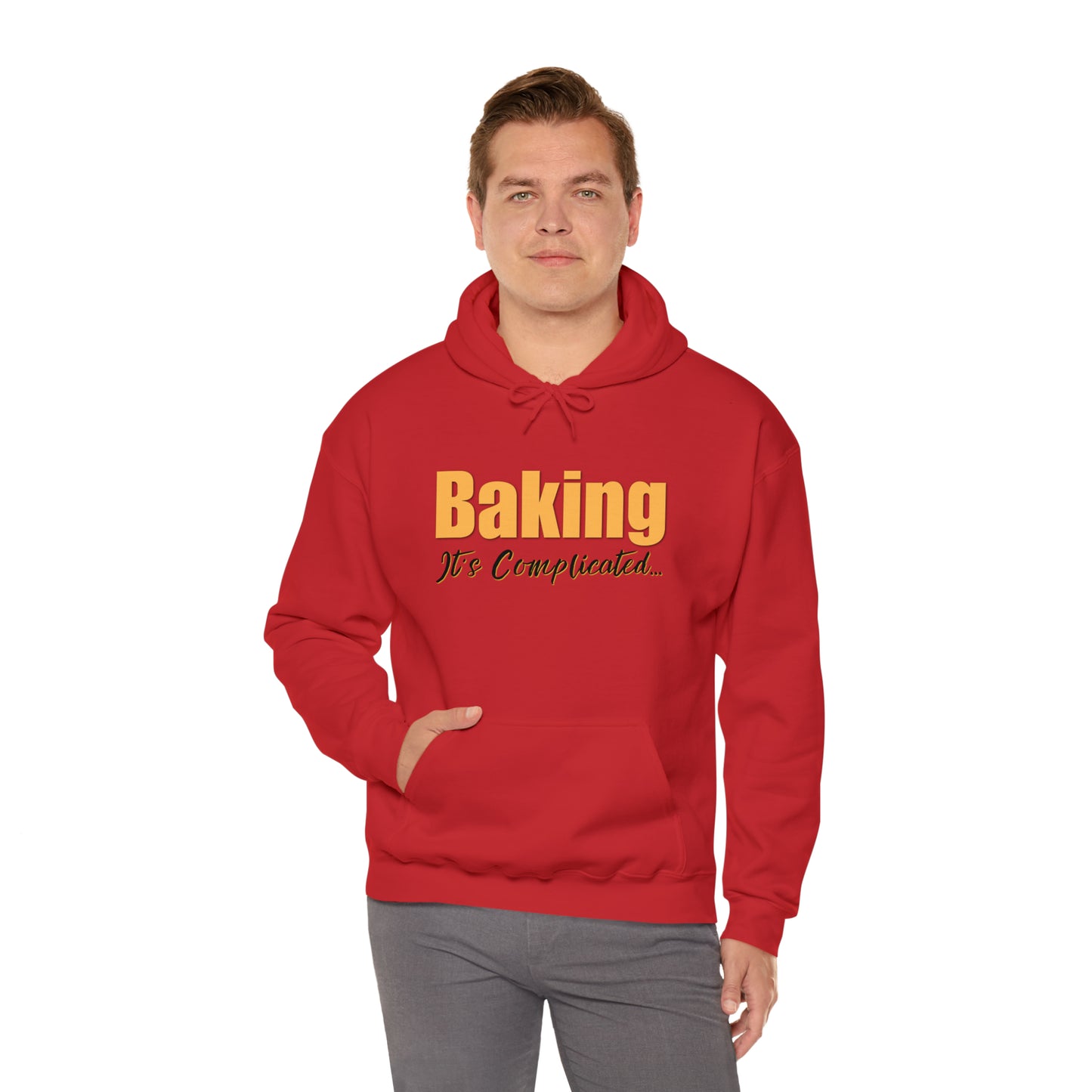 “Baking: It's Complicated...” Gildan 18500 Unisex Heavy Blend™ Hooded Sweatshirt