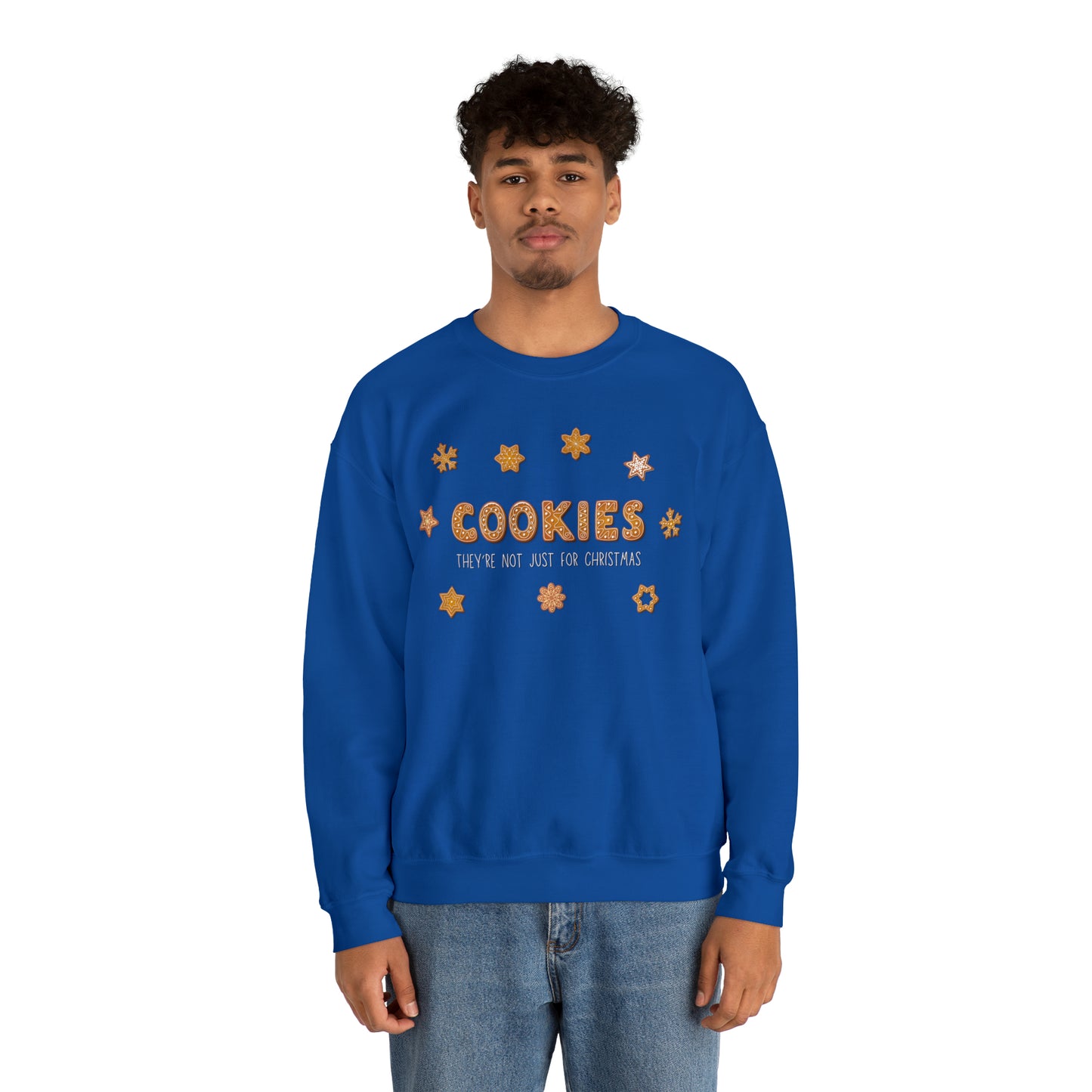 “Cookies: They're Not Just for Christmas” Gildan 18000 Unisex Heavy Blend™ Crewneck Sweatshirt