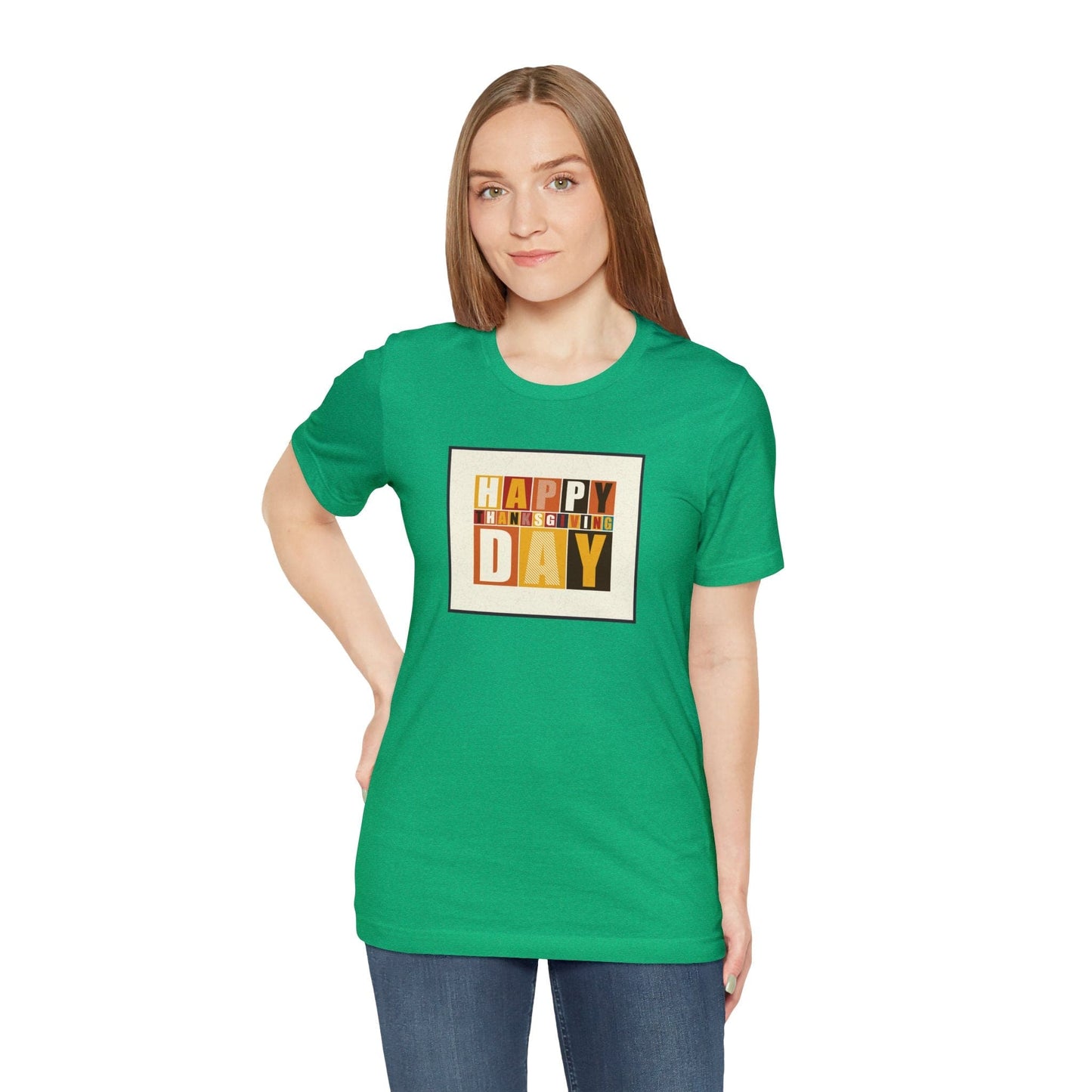 Happy Thanksgiving: "Happy Thanksgiving Day" Artsy Design T-Shirt