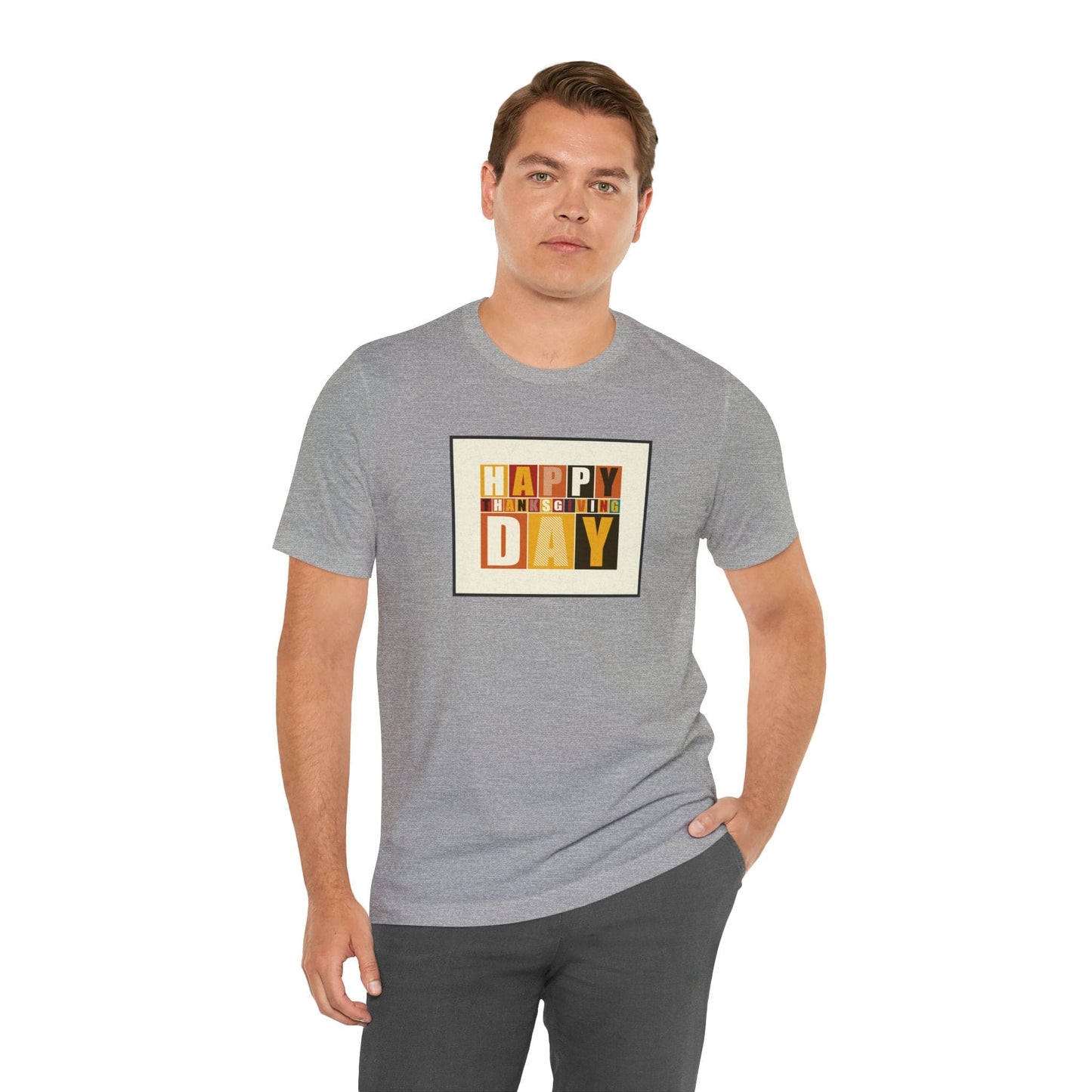 Happy Thanksgiving: "Happy Thanksgiving Day" Artsy Design T-Shirt