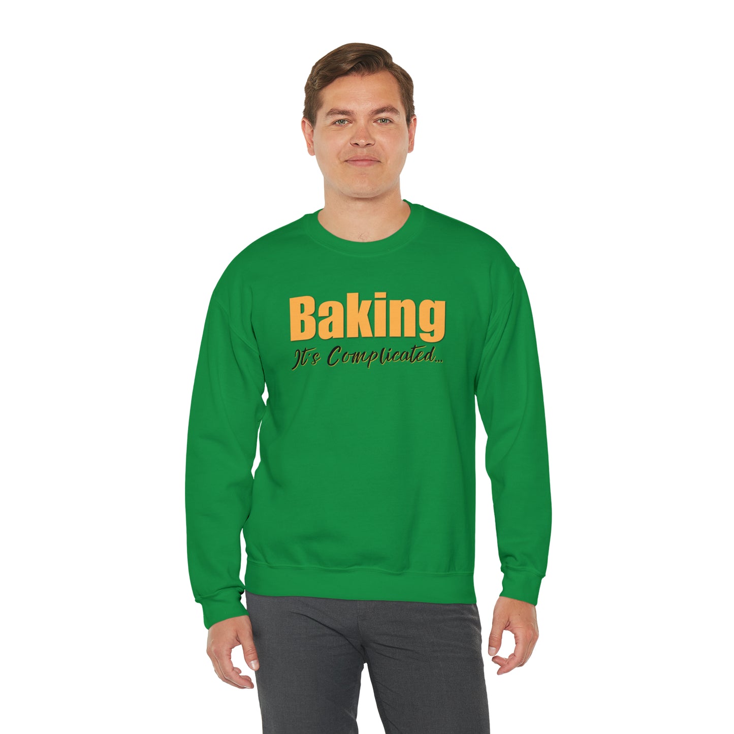 “Baking: It's Complicated...” Gildan 18000 Unisex Heavy Blend™ Crewneck Sweatshirt
