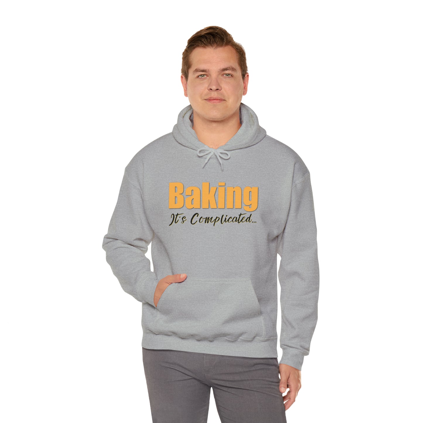 “Baking: It's Complicated...” Gildan 18500 Unisex Heavy Blend™ Hooded Sweatshirt