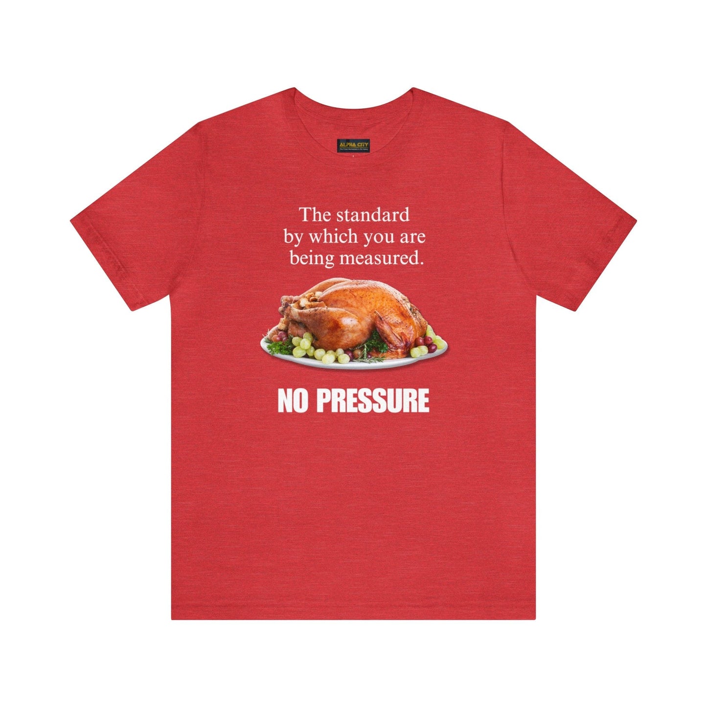 Snarky Thanksgiving: "The standard by which you are being measured. No Pressure" T-Shirt