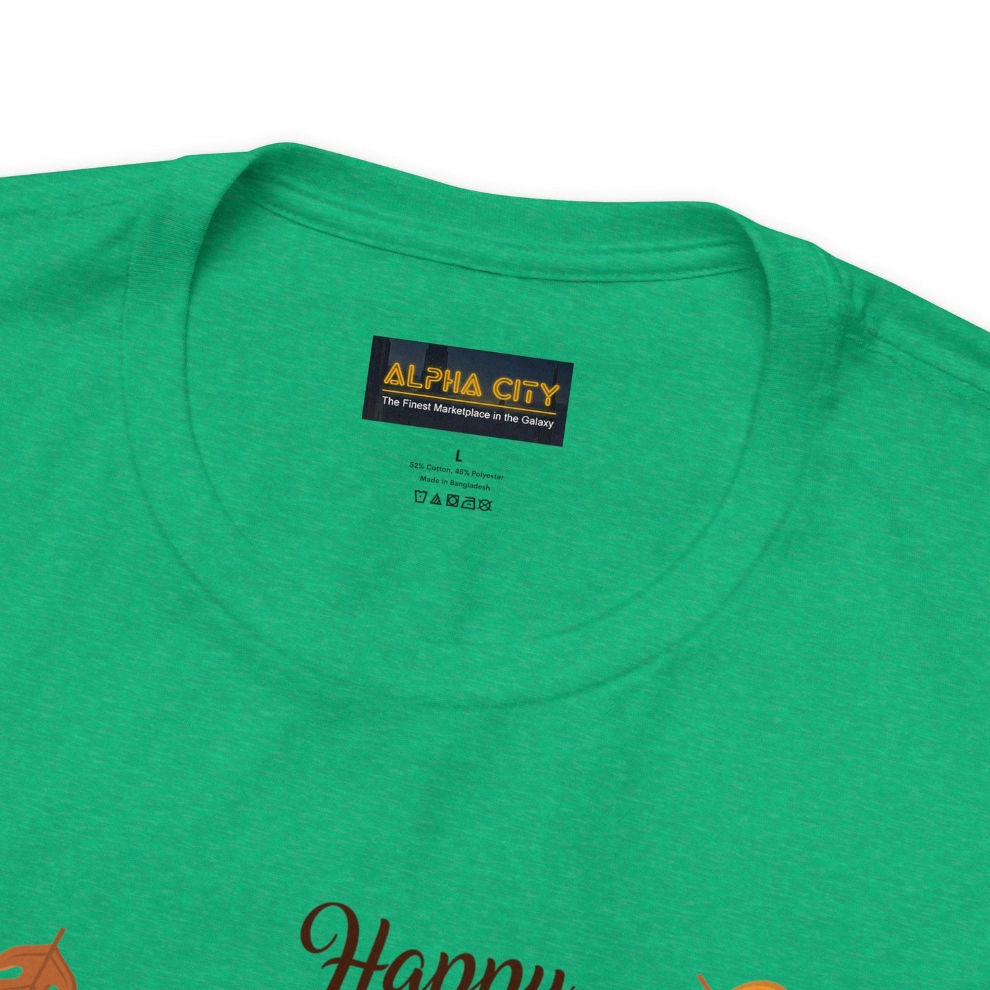 Happy Thanksgiving: “Happy Thanksgiving” w/Cheerful Turkey Design T-Shirt