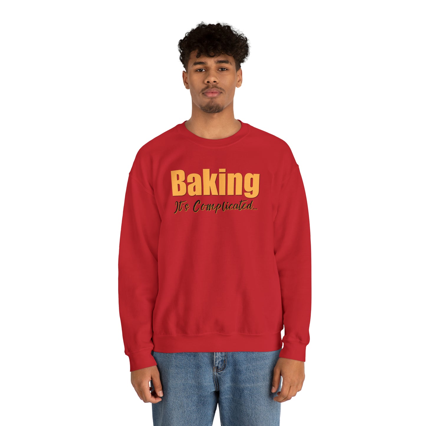 “Baking: It's Complicated...” Gildan 18000 Unisex Heavy Blend™ Crewneck Sweatshirt