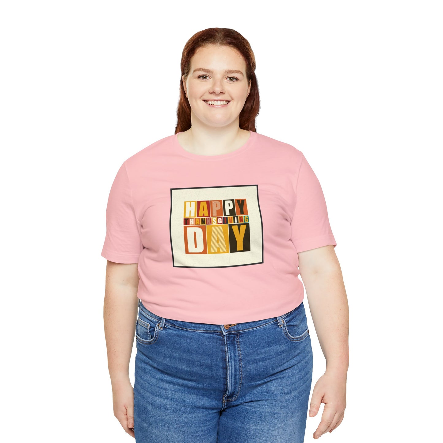 Happy Thanksgiving: "Happy Thanksgiving Day" Artsy Design T-Shirt