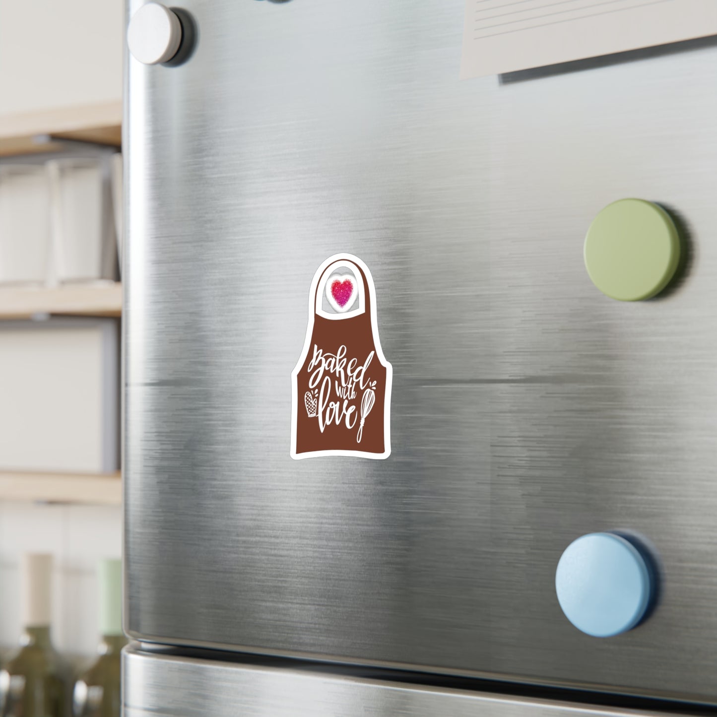 “Baked With Love” Apron image - Kiss-Cut Vinyl Decal