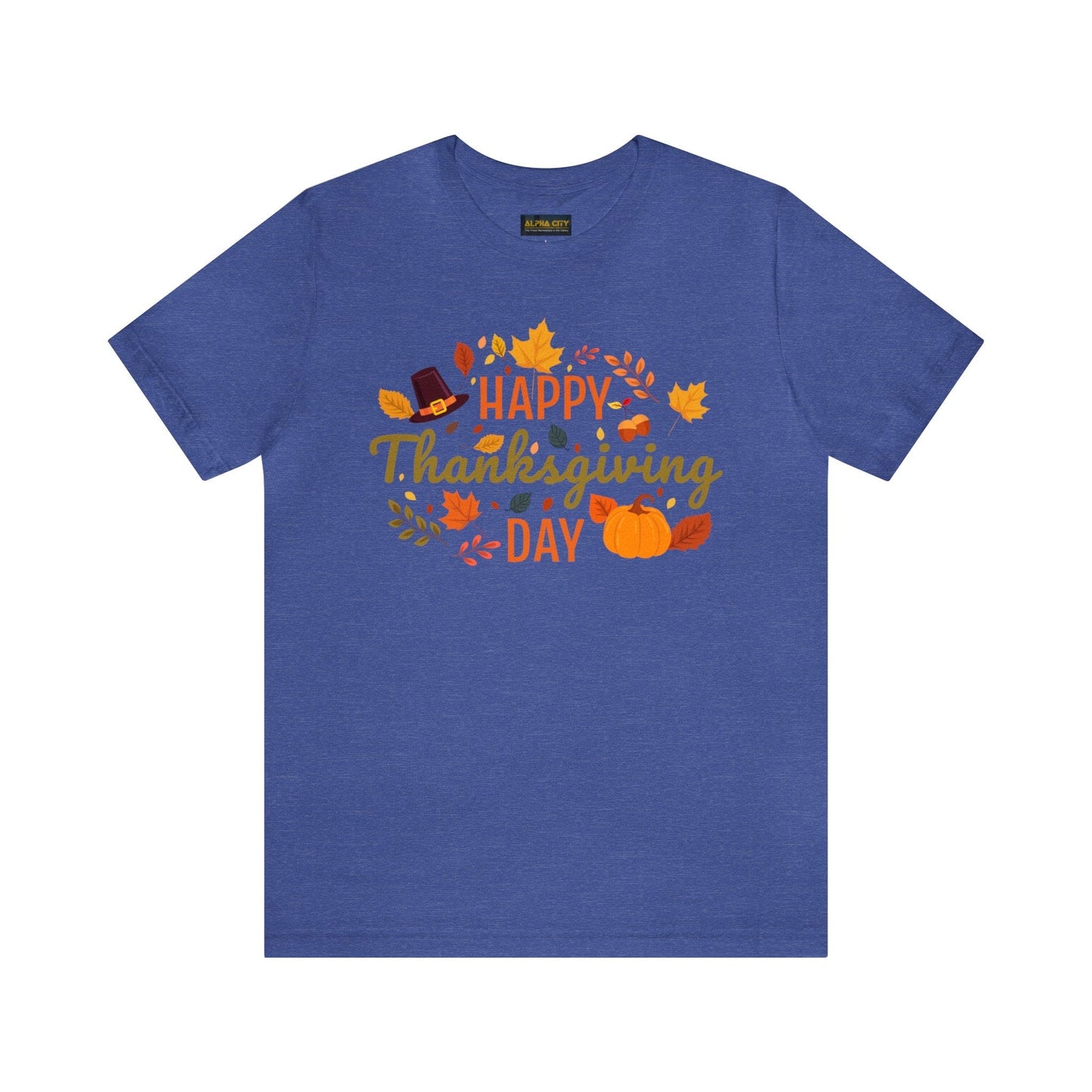 Happy Thanksgiving: “Happy Thanksgiving Day” w/Potpourri Design T-Shirt