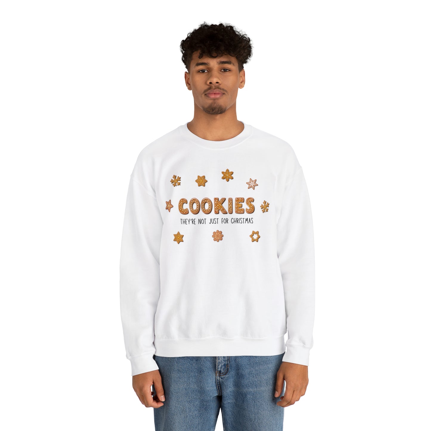 “Cookies: They're Not Just for Christmas” Gildan 18000 Unisex Heavy Blend™ Crewneck Sweatshirt