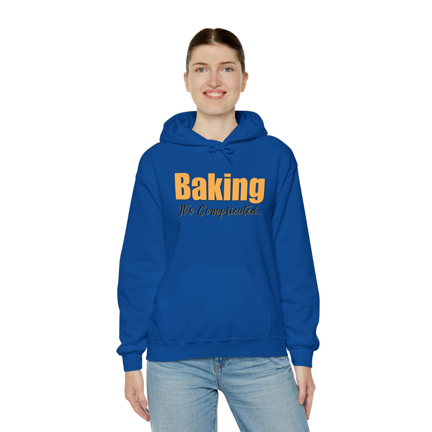 “Baking: It's Complicated...” Gildan 18500 Unisex Heavy Blend™ Hooded Sweatshirt