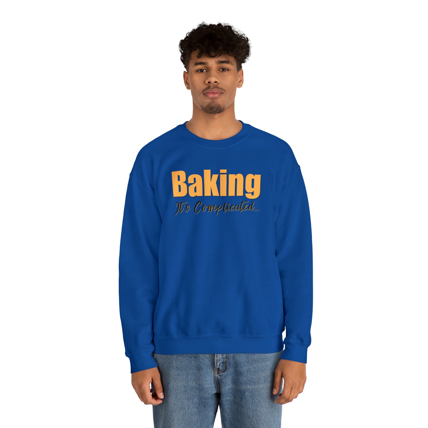 “Baking: It's Complicated...” Gildan 18000 Unisex Heavy Blend™ Crewneck Sweatshirt