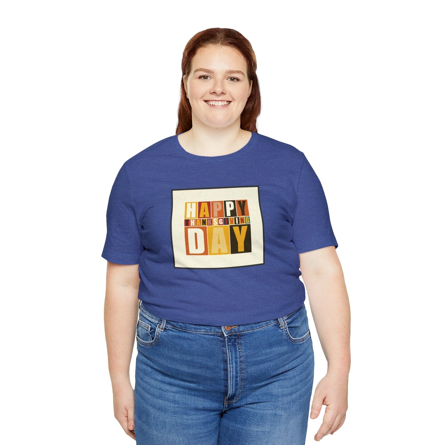 Happy Thanksgiving: "Happy Thanksgiving Day" Artsy Design T-Shirt