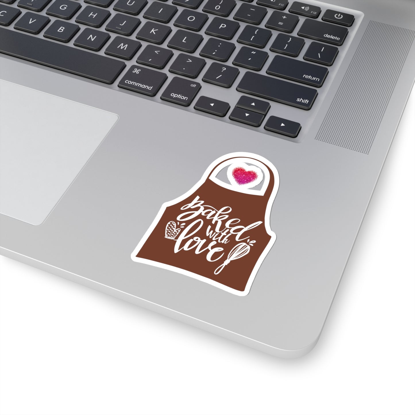 “Baked With Love” Apron image - Kiss-Cut Stickers