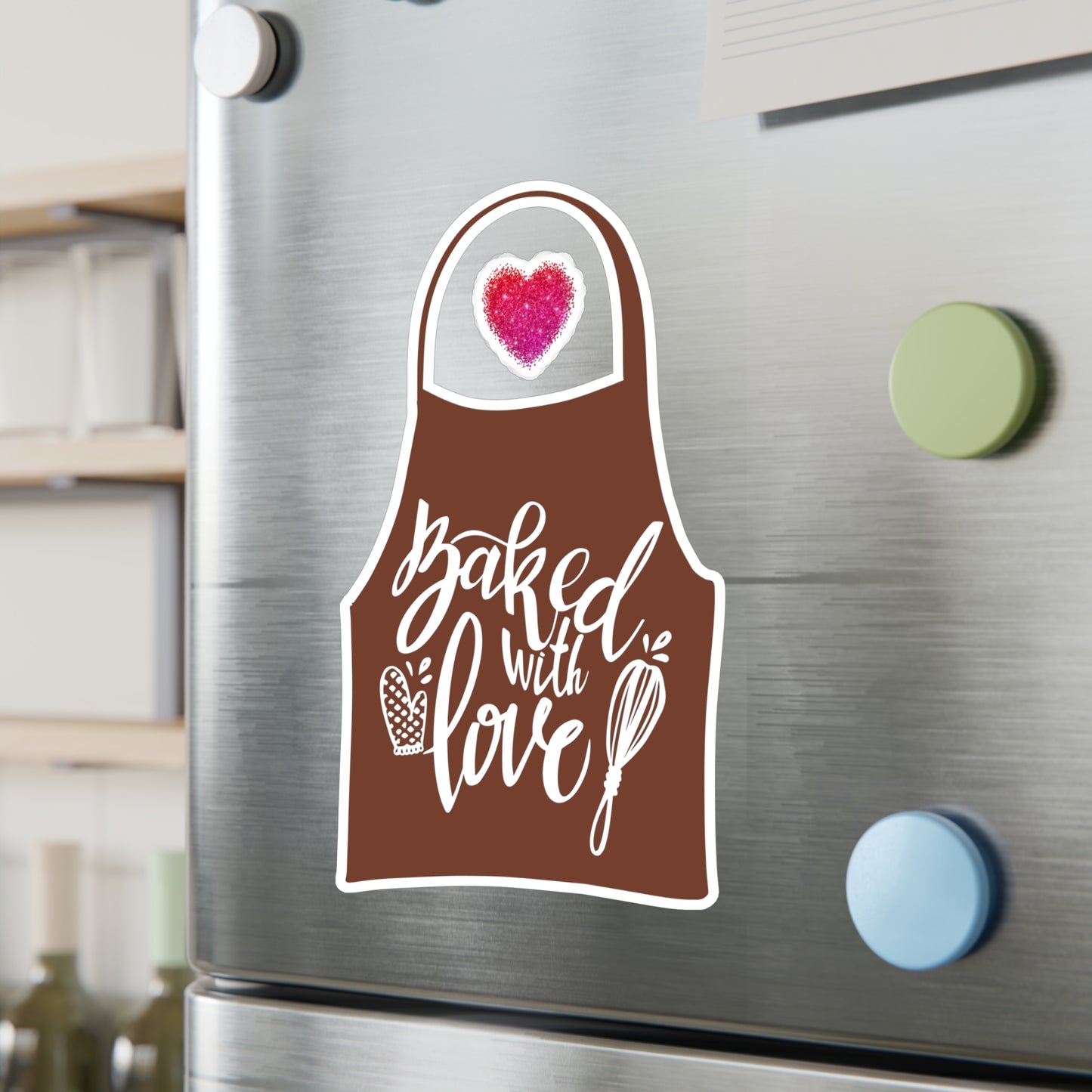 “Baked With Love” Apron image - Kiss-Cut Vinyl Decal