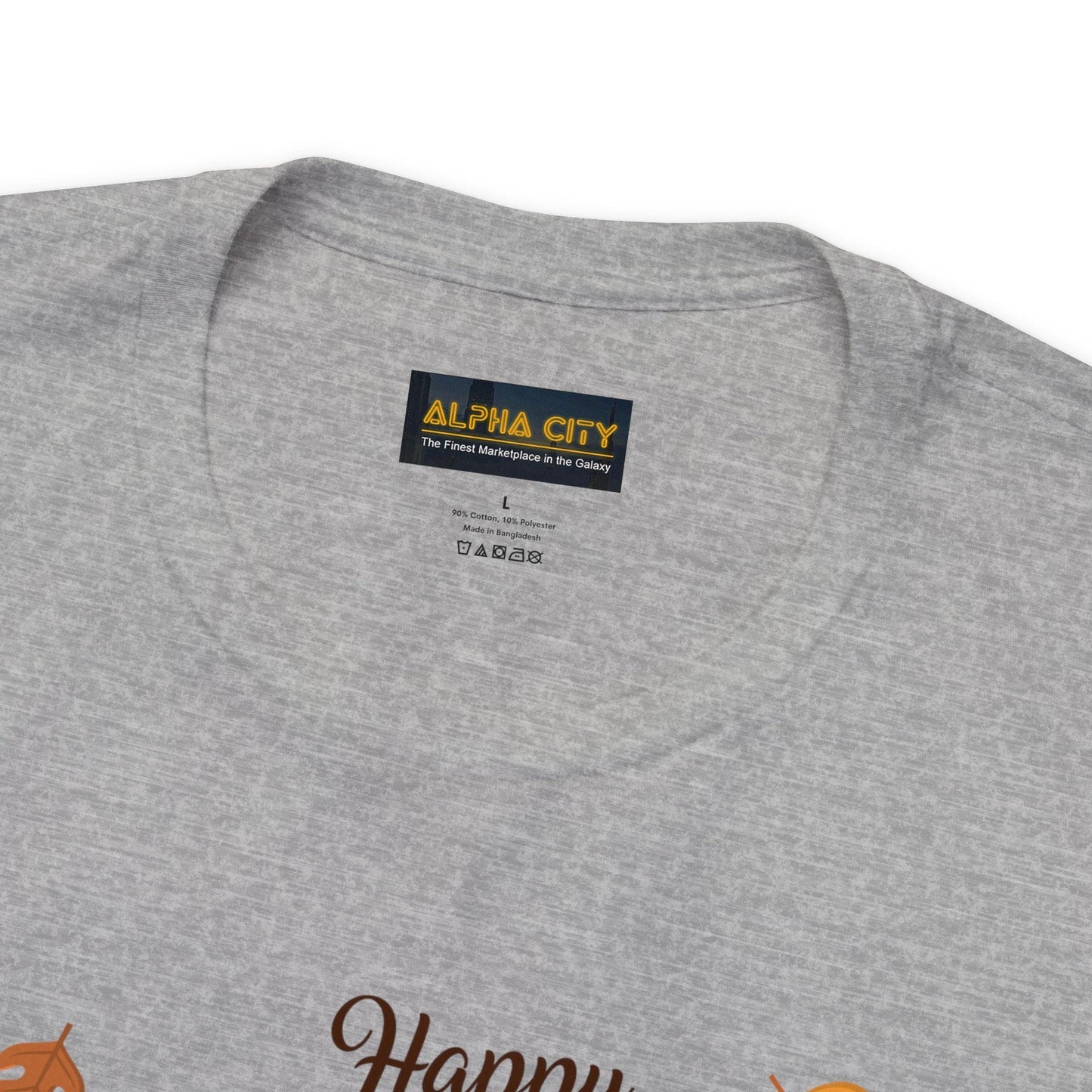 Happy Thanksgiving: “Happy Thanksgiving” w/Cheerful Turkey Design T-Shirt