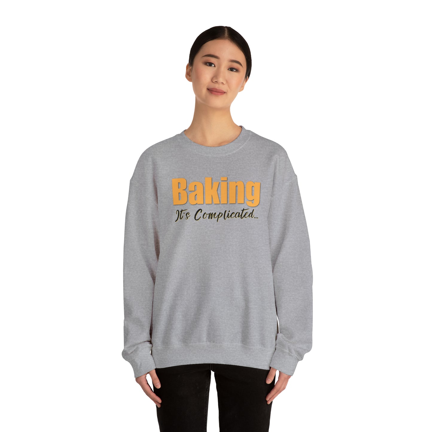 “Baking: It's Complicated...” Gildan 18000 Unisex Heavy Blend™ Crewneck Sweatshirt