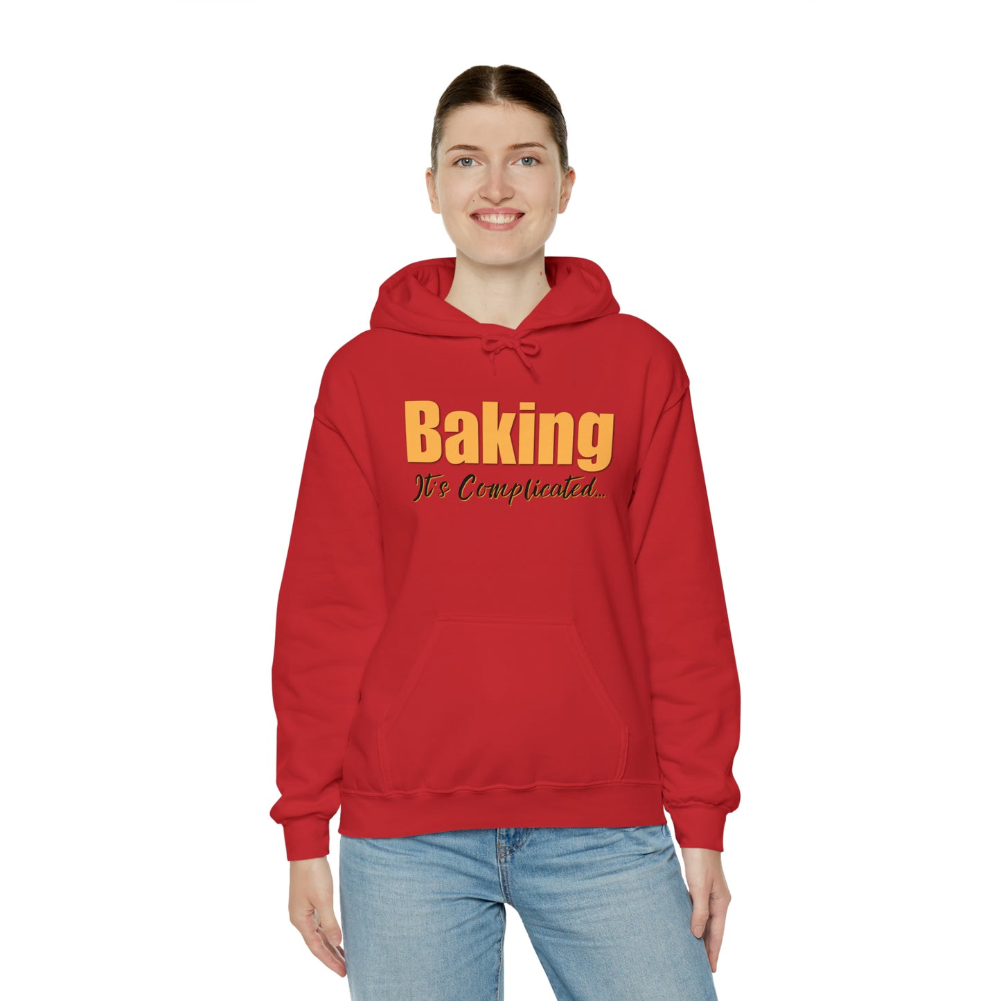 “Baking: It's Complicated...” Gildan 18500 Unisex Heavy Blend™ Hooded Sweatshirt