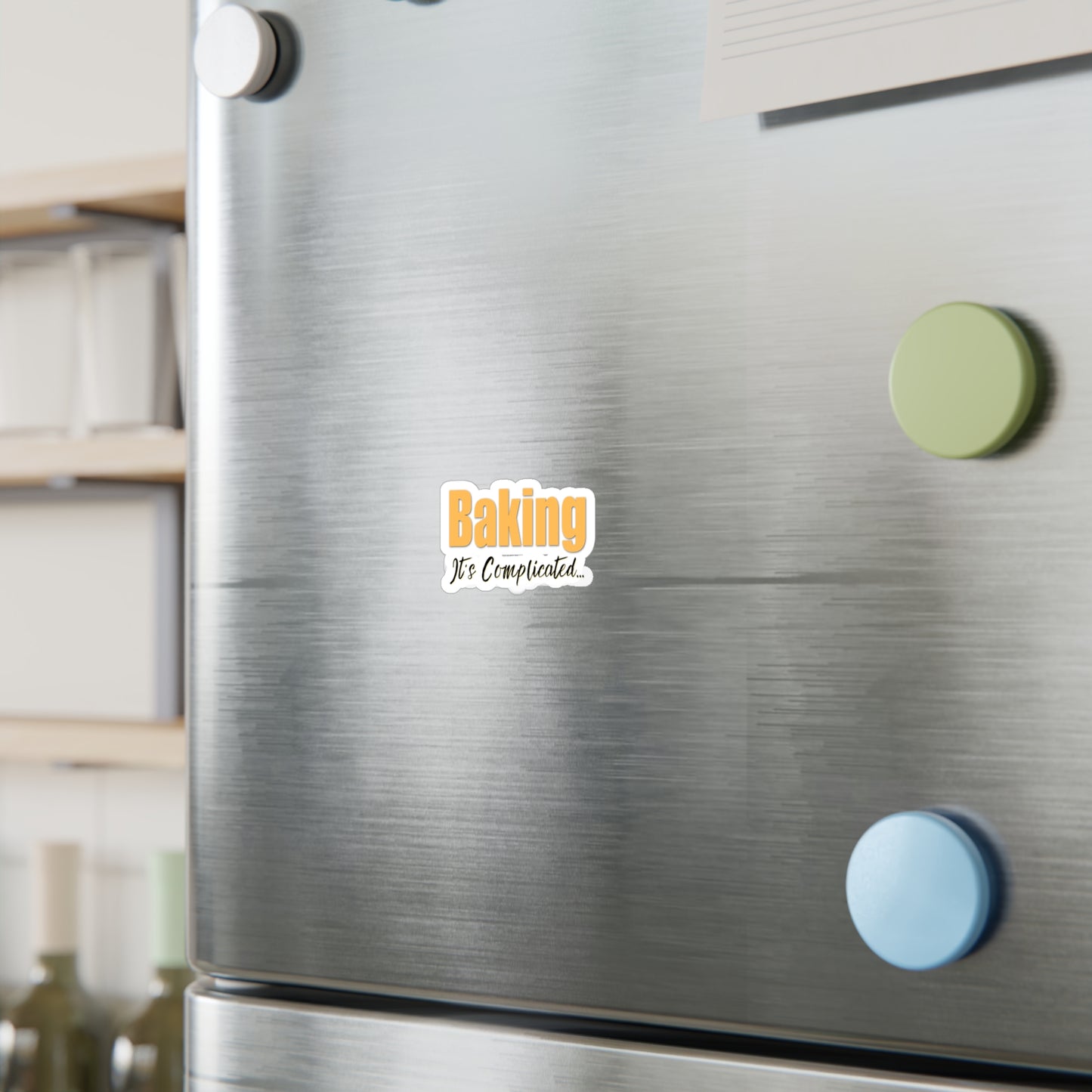 “Baking: It's Complicated...” Kiss-Cut Vinyl Decal