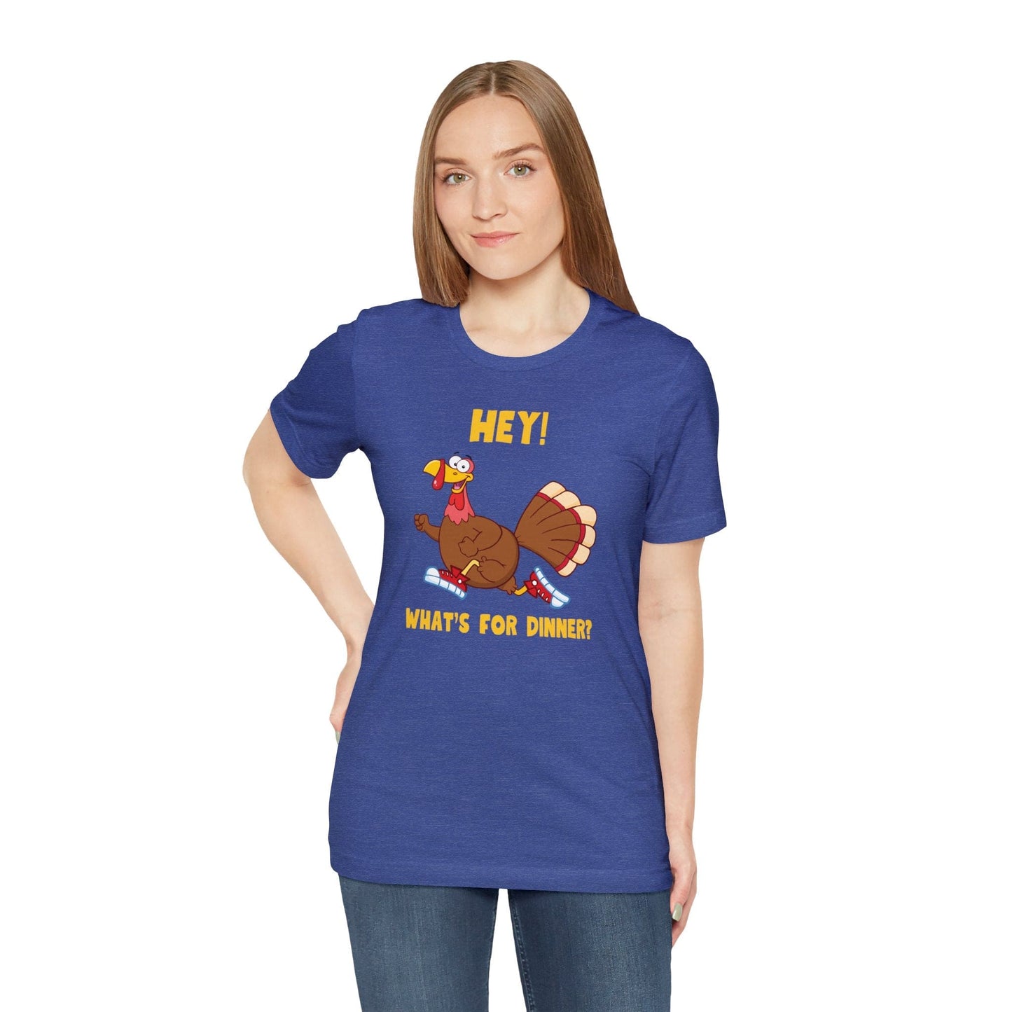 Jerky Turkey: “Hey! What's for Dinner?” Thanksgiving Novelty T-Shirt