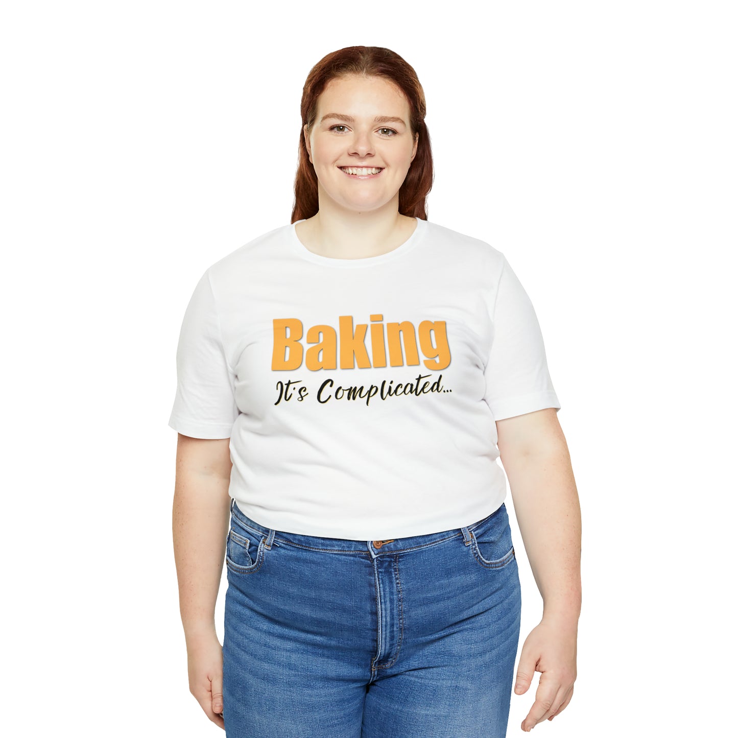 “Baking: It's Complicated...” Bella + Canvas 3001 Unisex Jersey Short Sleeve Tee