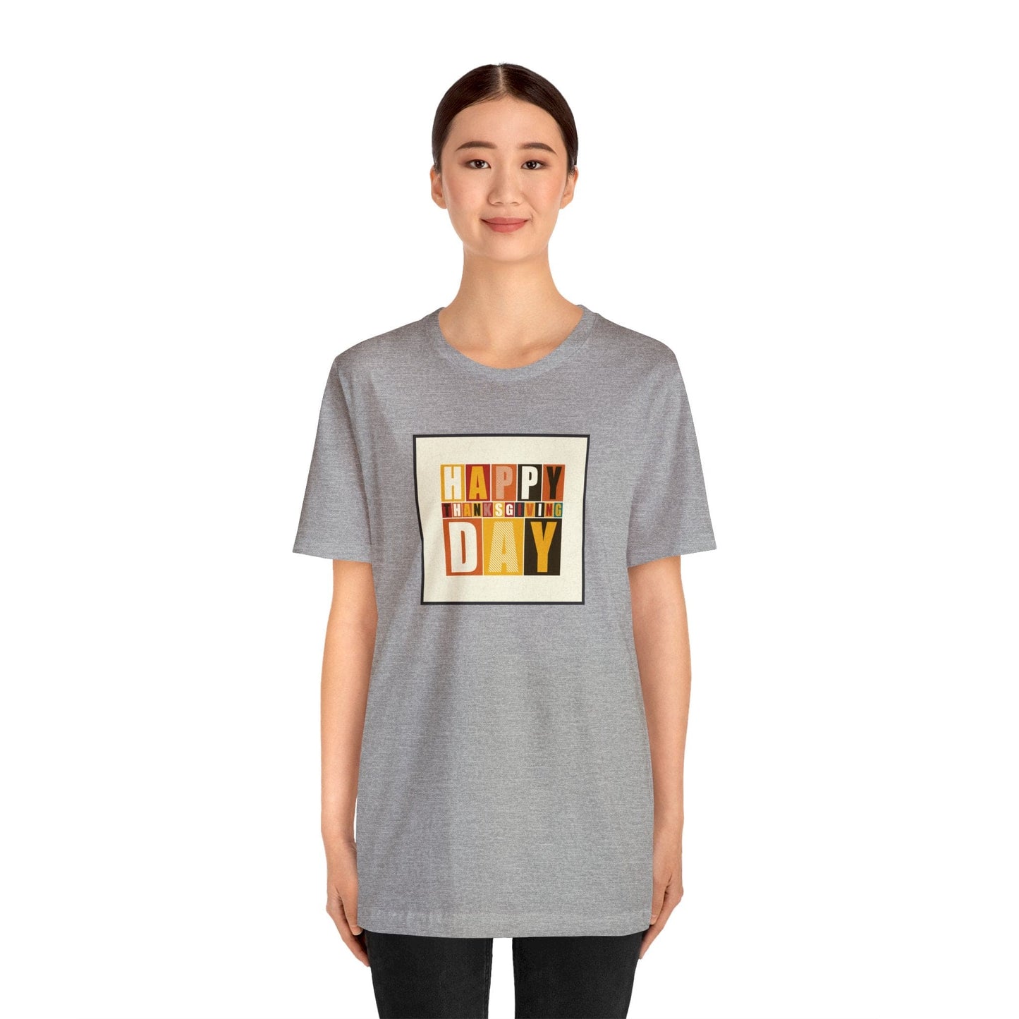 Happy Thanksgiving: "Happy Thanksgiving Day" Artsy Design T-Shirt