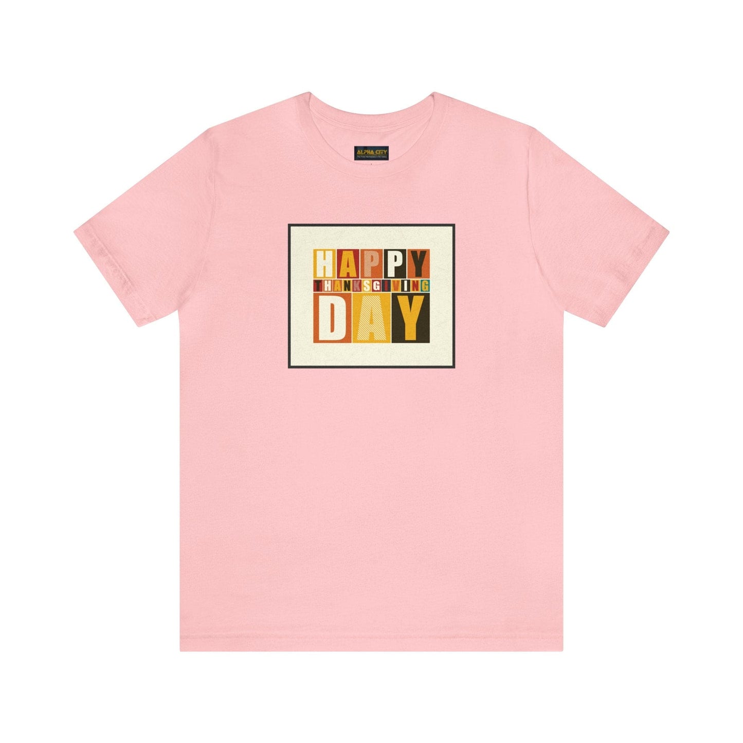 Happy Thanksgiving: "Happy Thanksgiving Day" Artsy Design T-Shirt
