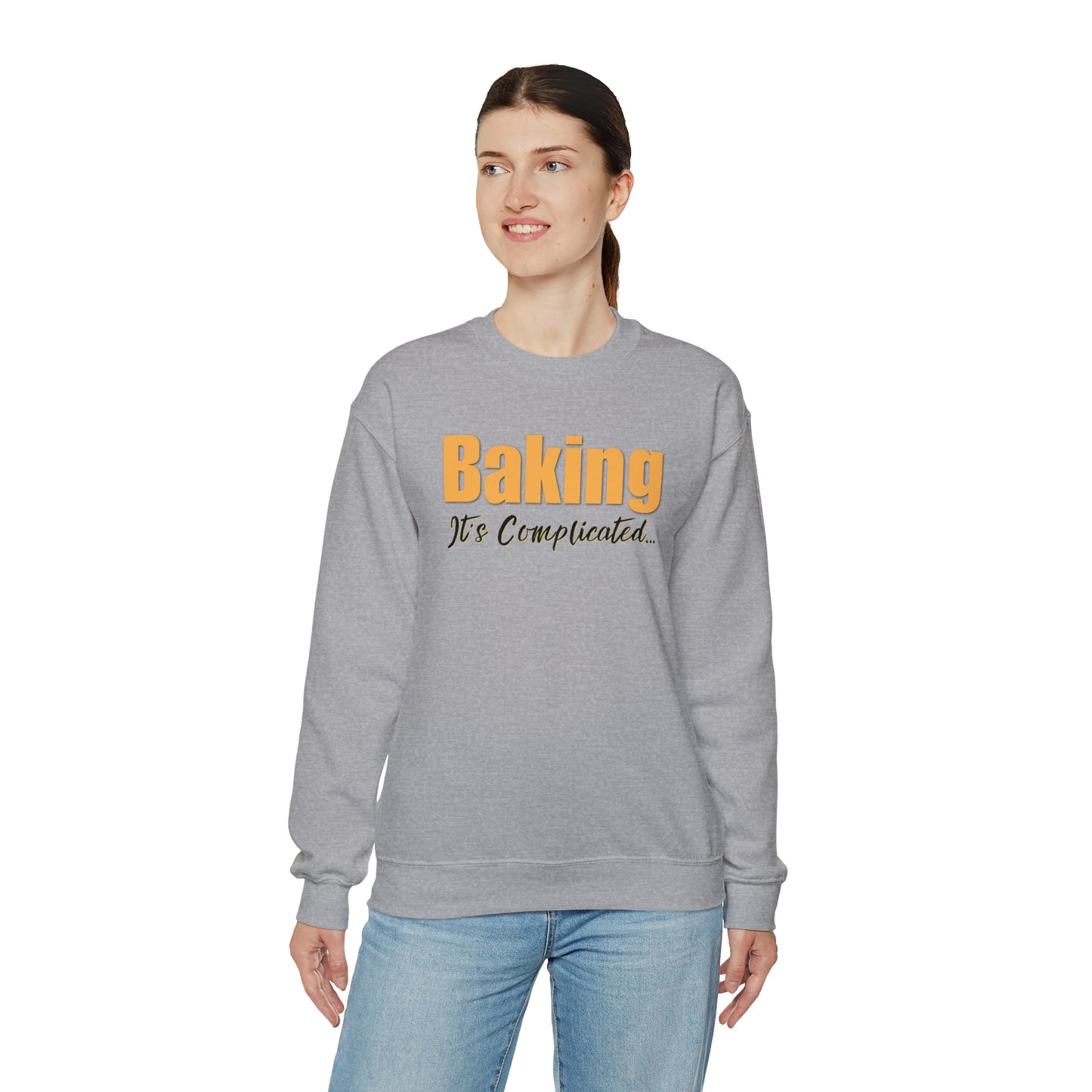 “Baking: It's Complicated...” Gildan 18000 Unisex Heavy Blend™ Crewneck Sweatshirt