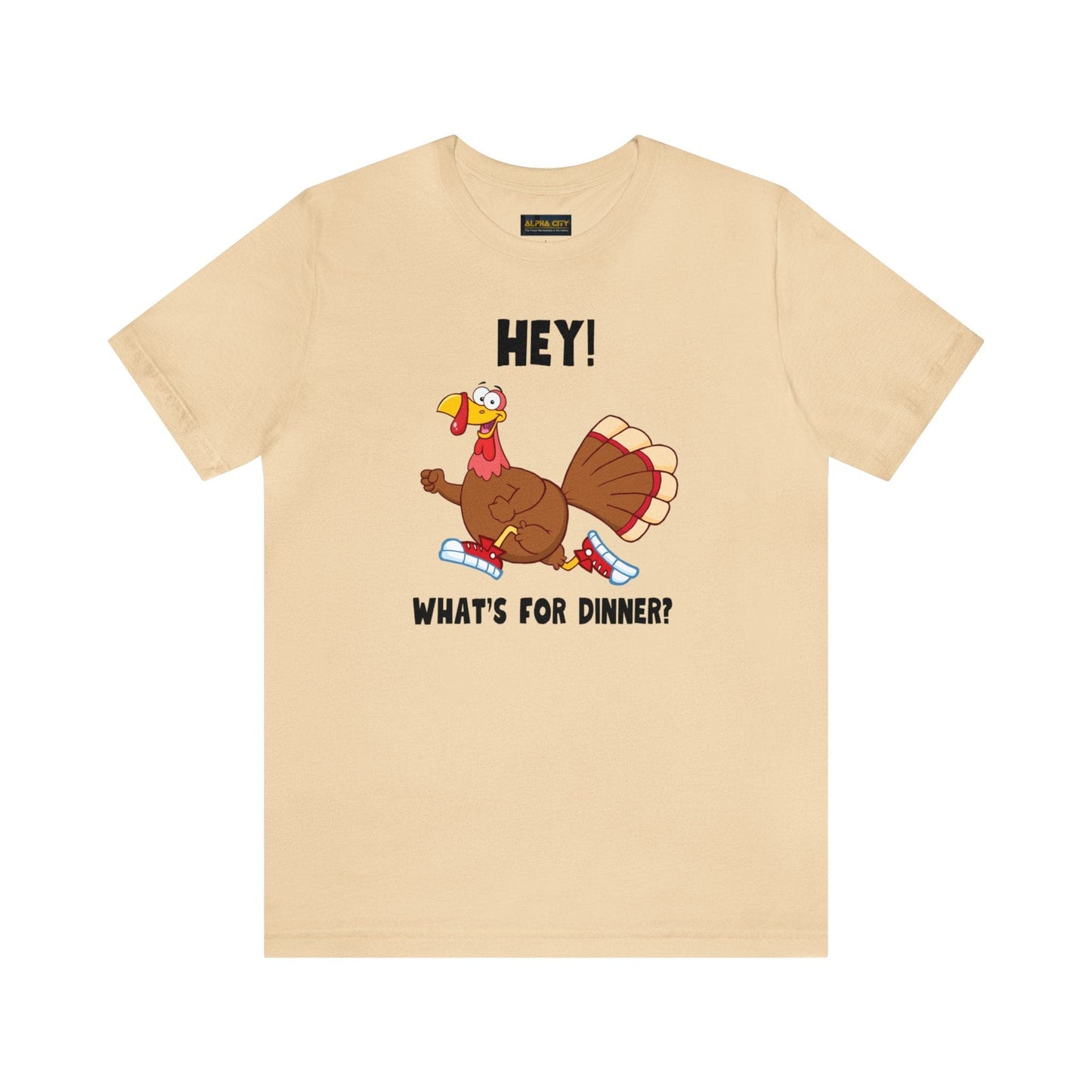 Jerky Turkey: “Hey! What's for Dinner?” Thanksgiving Novelty T-Shirt