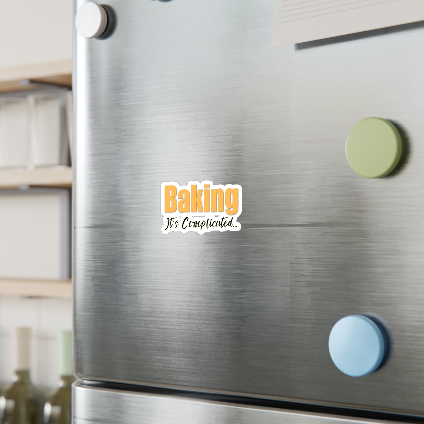 “Baking: It's Complicated...” Kiss-Cut Vinyl Decal