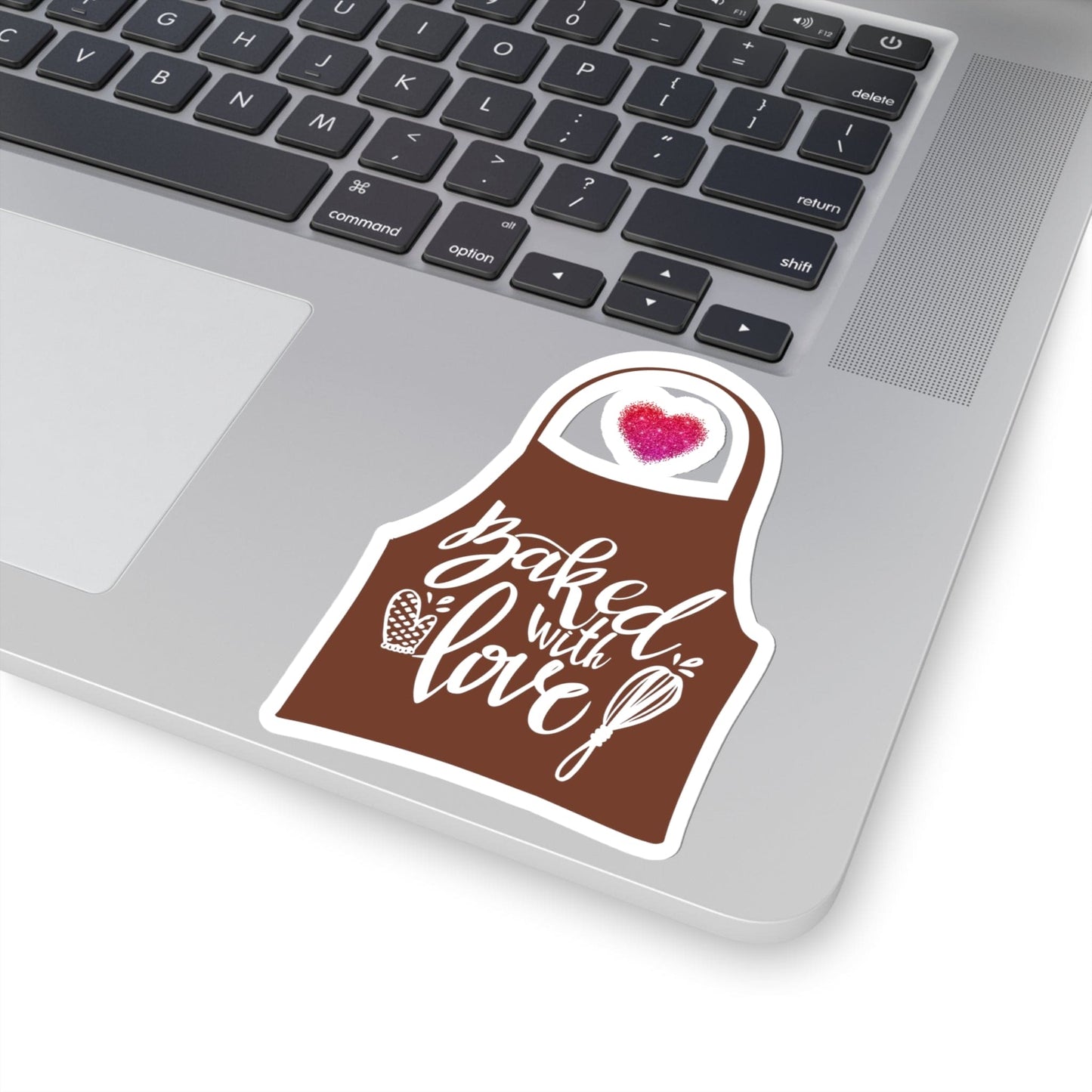 “Baked With Love” Apron image - Kiss-Cut Stickers