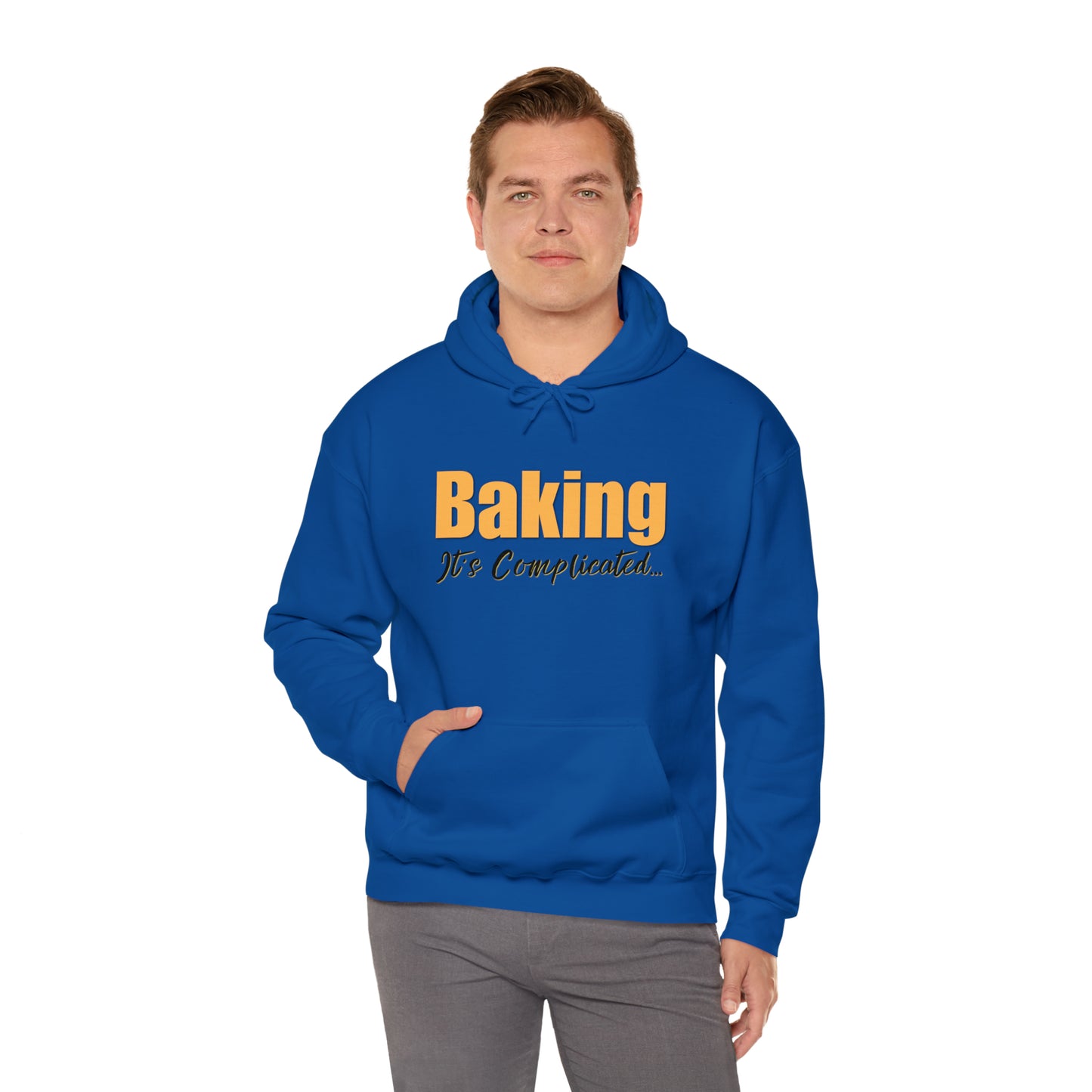 “Baking: It's Complicated...” Gildan 18500 Unisex Heavy Blend™ Hooded Sweatshirt