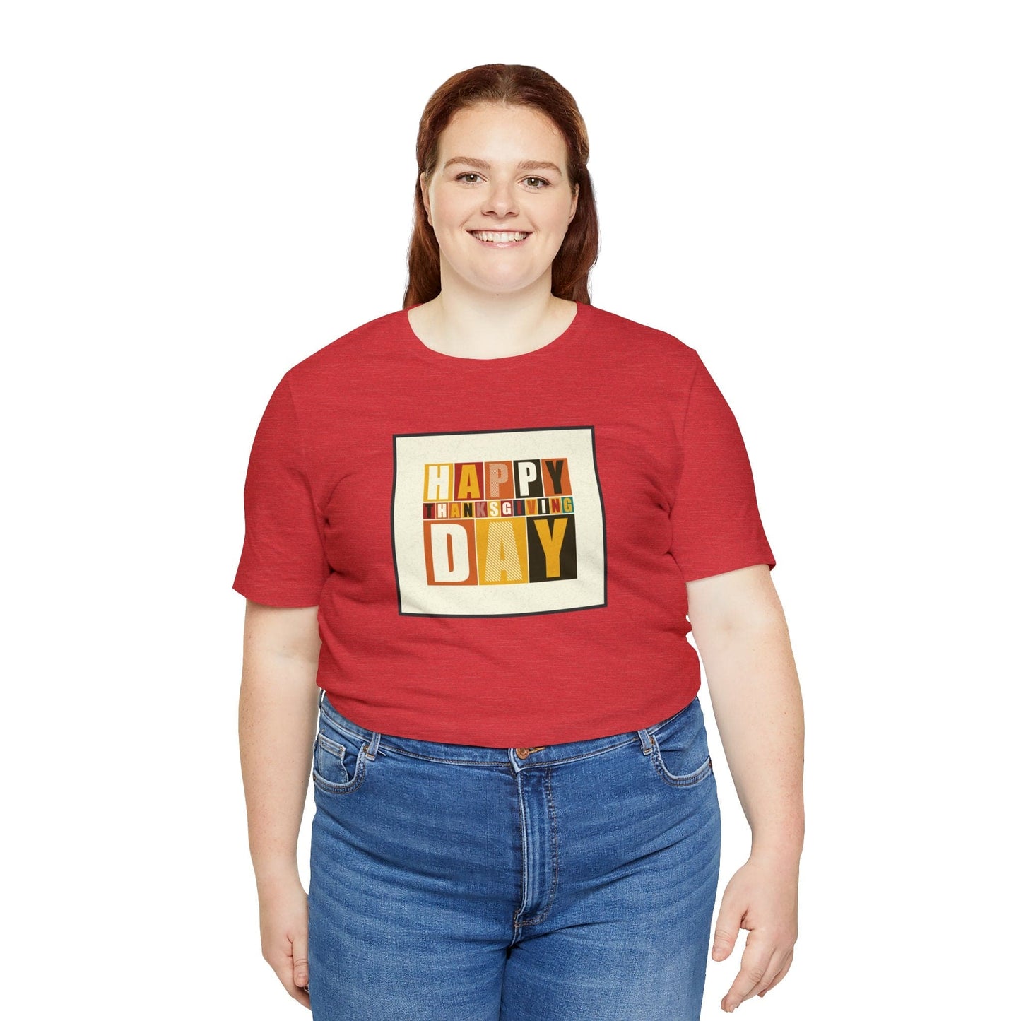 Happy Thanksgiving: "Happy Thanksgiving Day" Artsy Design T-Shirt