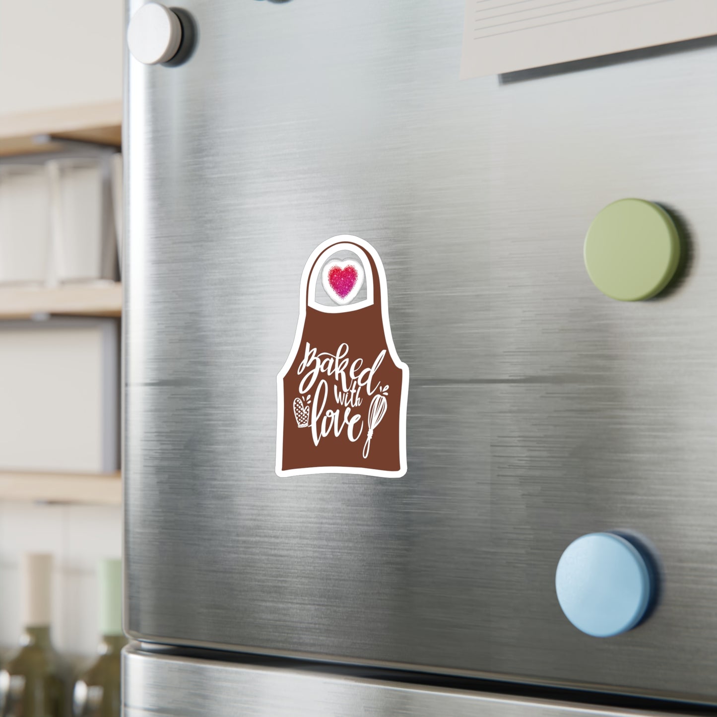 “Baked With Love” Apron image - Kiss-Cut Vinyl Decal