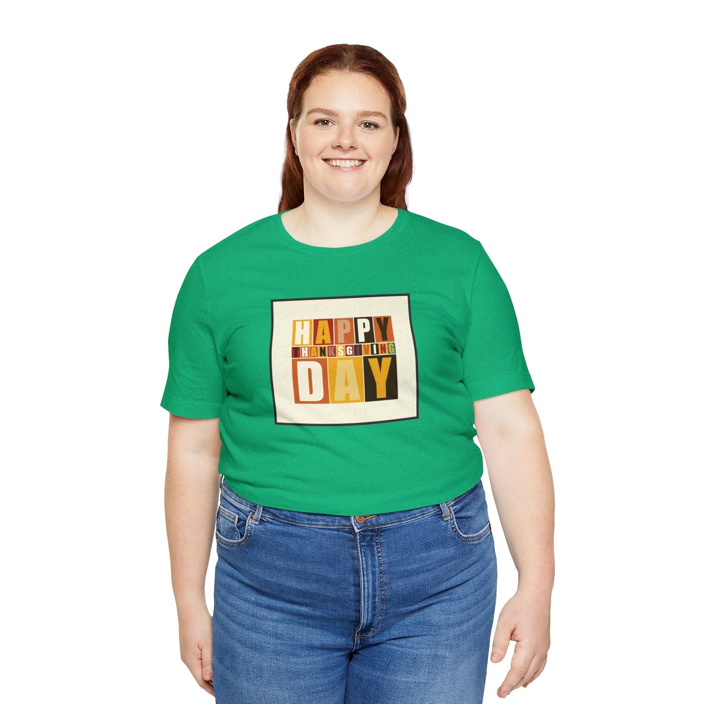 Happy Thanksgiving: "Happy Thanksgiving Day" Artsy Design T-Shirt